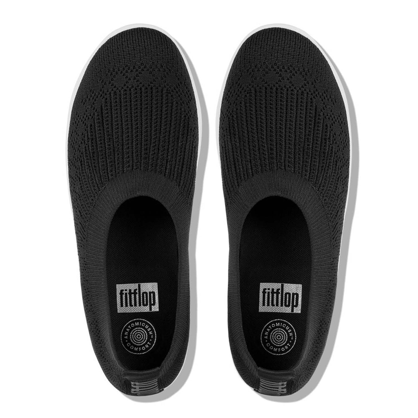 Kraťasy Fitflop Black 317953 Uberknit Slip On Ballet Pumps - 2
