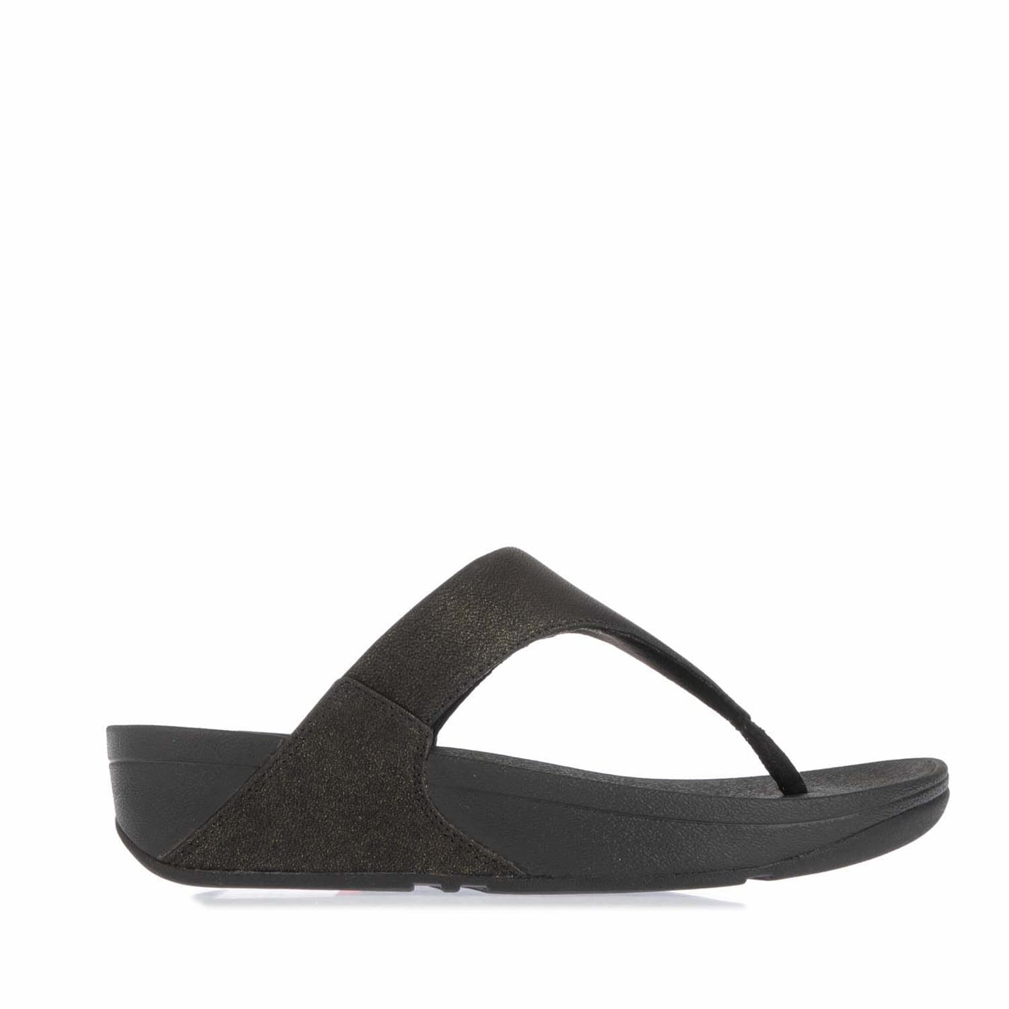 FitFlop Black 6909033 Lulu Toe Post Sparkle Sandals - 1