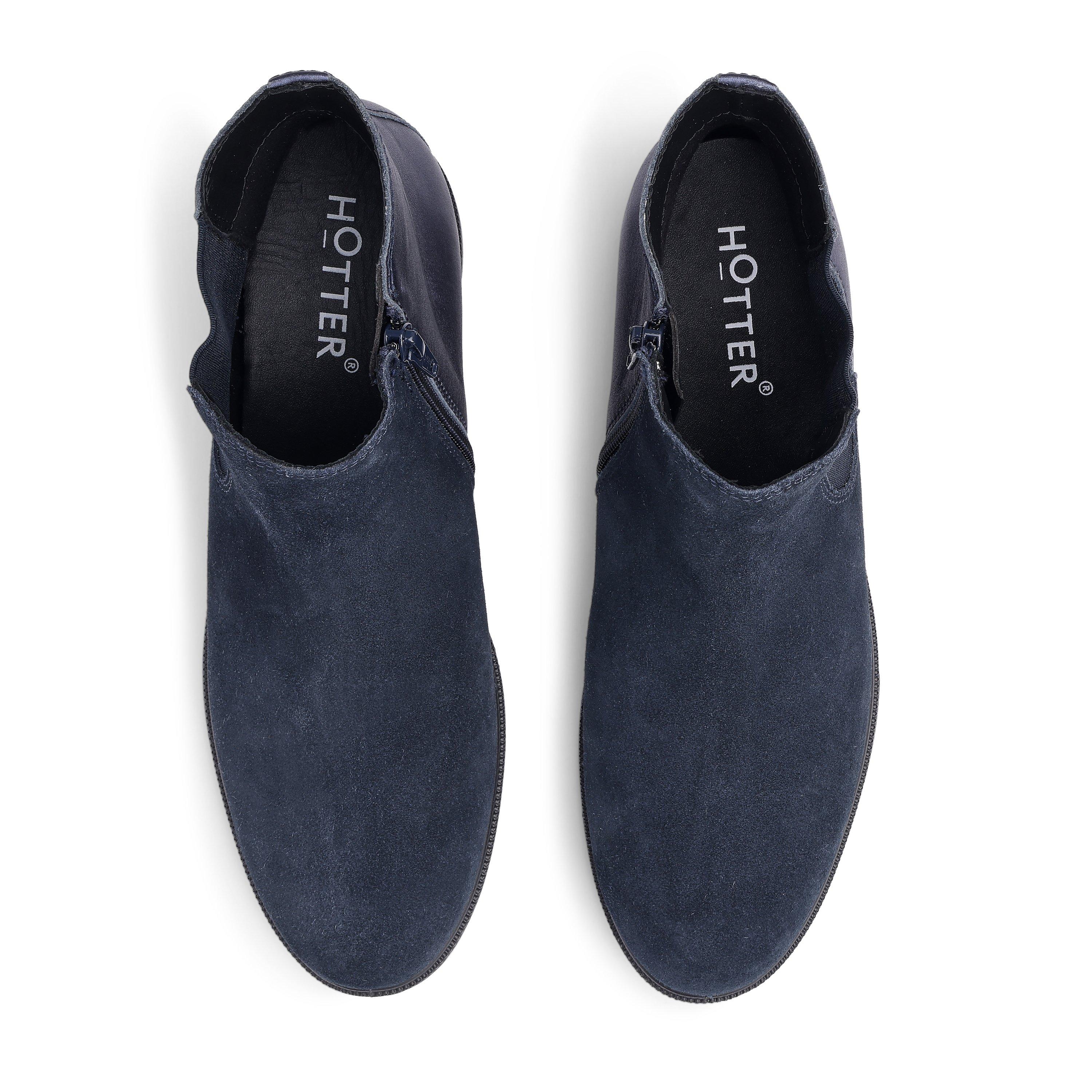 Boty Hotter Navy-Navy Metal 3032182 Tenby Wide Fit Chelsea Boots - 3
