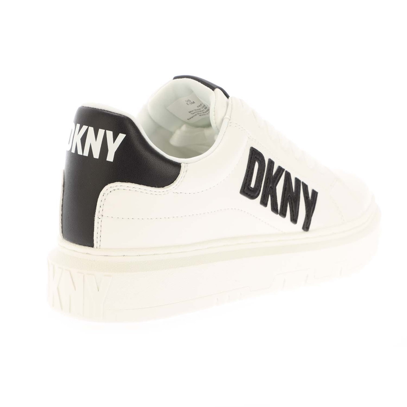 Tenisky DKNY White Black 563396 Minda Lace Up Trainers - 3