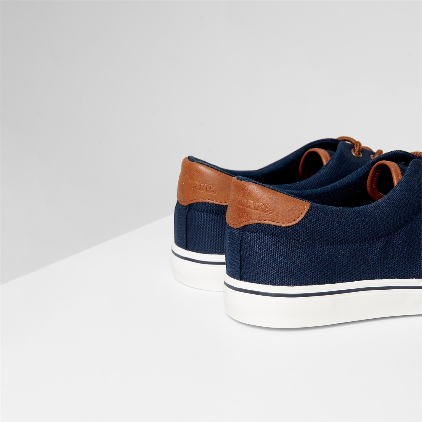 Tenisky Threadbare Navy 3990482 Men's Lace-Up Canvas Low-Top Trainers - 3