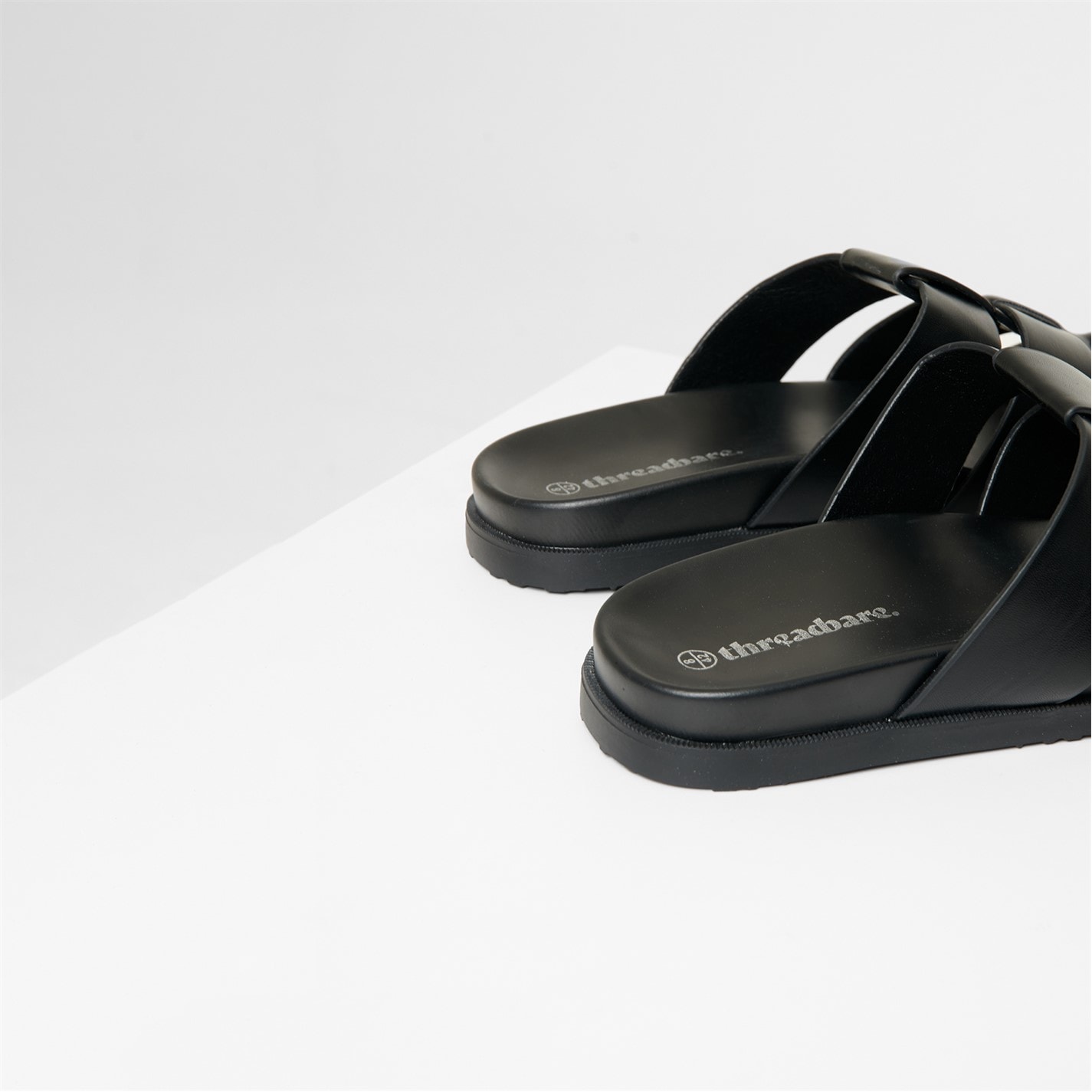 Threadbare Black 3404389 Gladiator Slip-On Sandals - 3