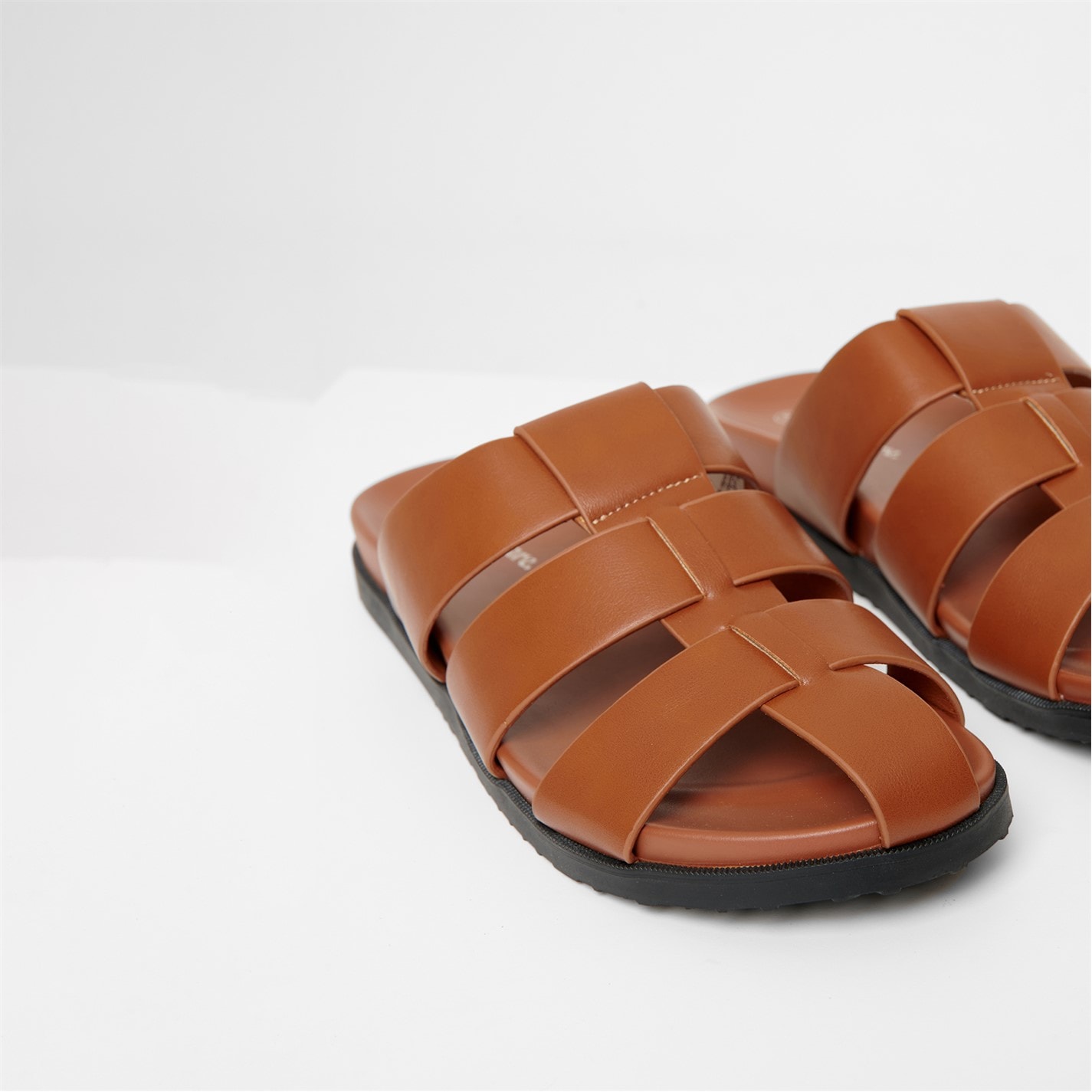 Threadbare Tan 1671687 Gladiator Slip-On Sandals - 3