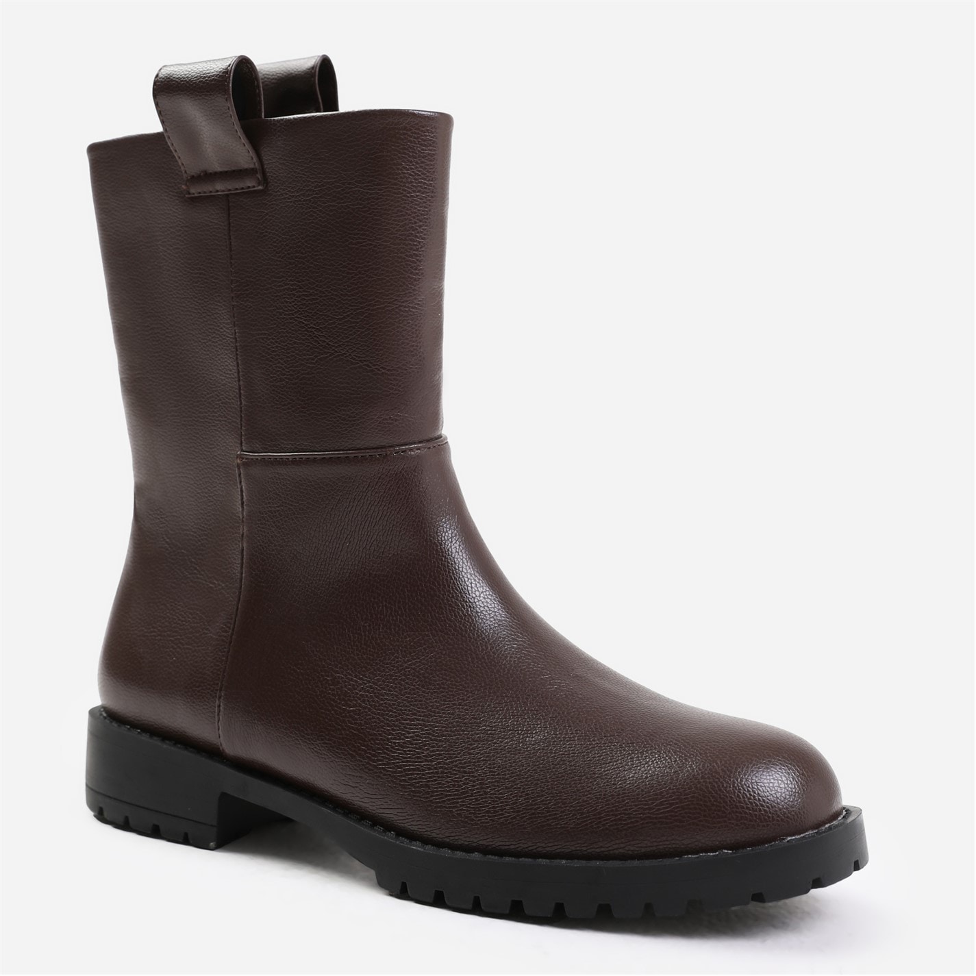 Where’s That From Delta Brown Grain Mid Calf Boots - 3