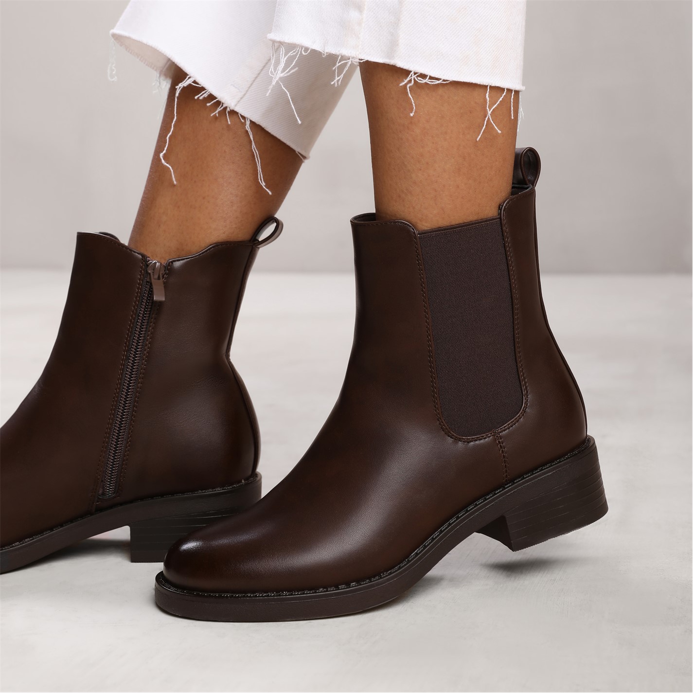 Topánky Where’s That From Dark Brown PU 1644092