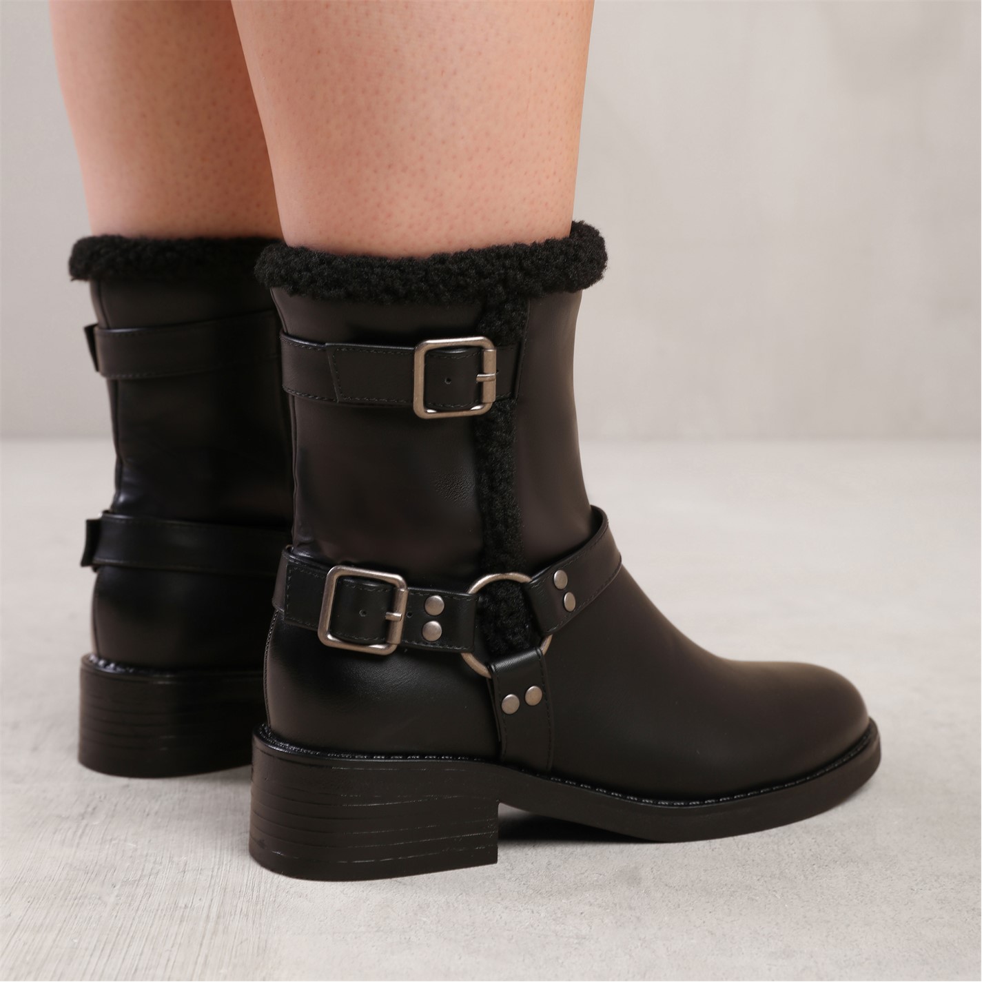 Where’s That From Wynter Wide Fit Ankle Boot With Buckle Detailing I - 2