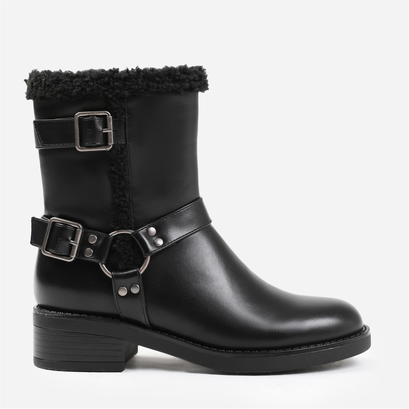Where’s That From Wynter Wide Fit Ankle Boot With Buckle Detailing I - 3