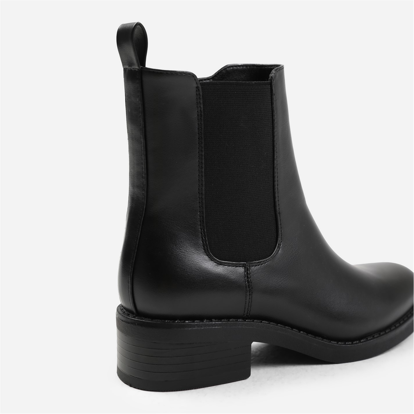 Topánky Where’s That From Black PU 6979526 Ankle Boot With Elastic Panel And Side Zip - 4