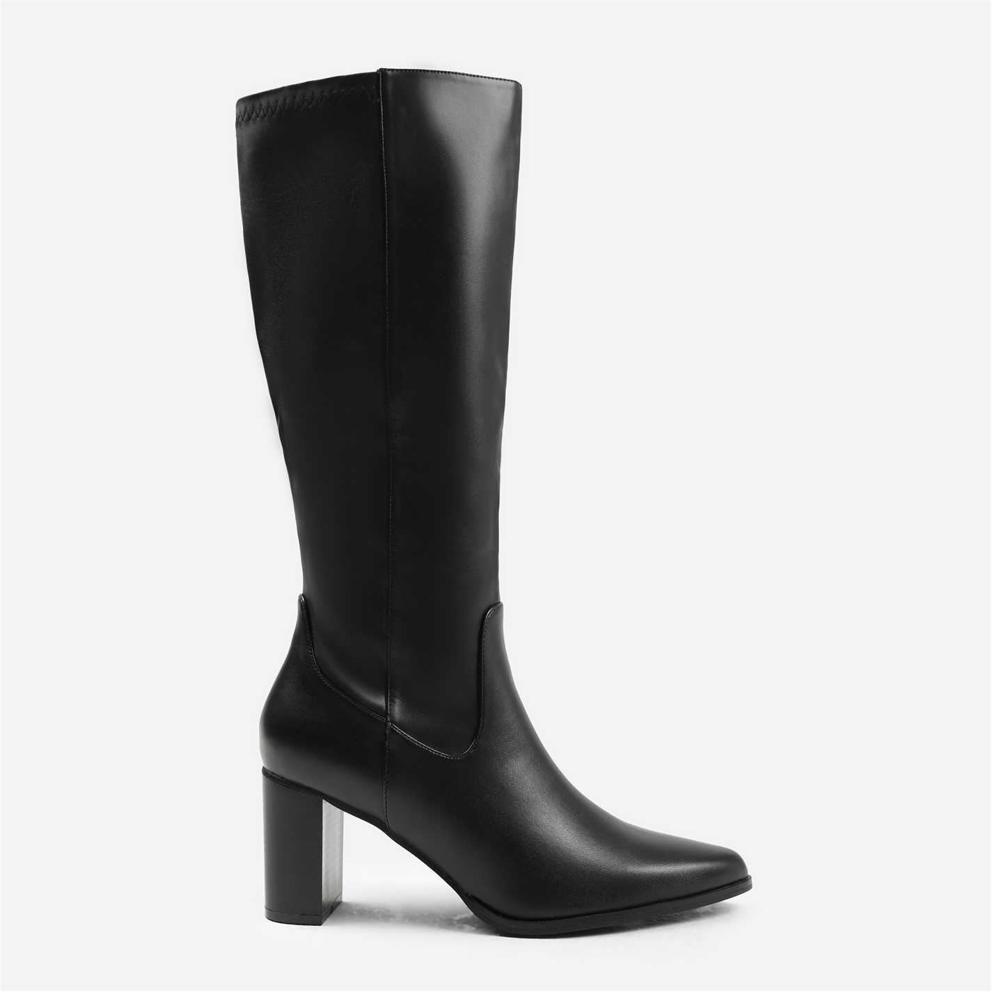 Where’s That From Hawthorn Block Heel Knee High Boots With Stitch De - 3