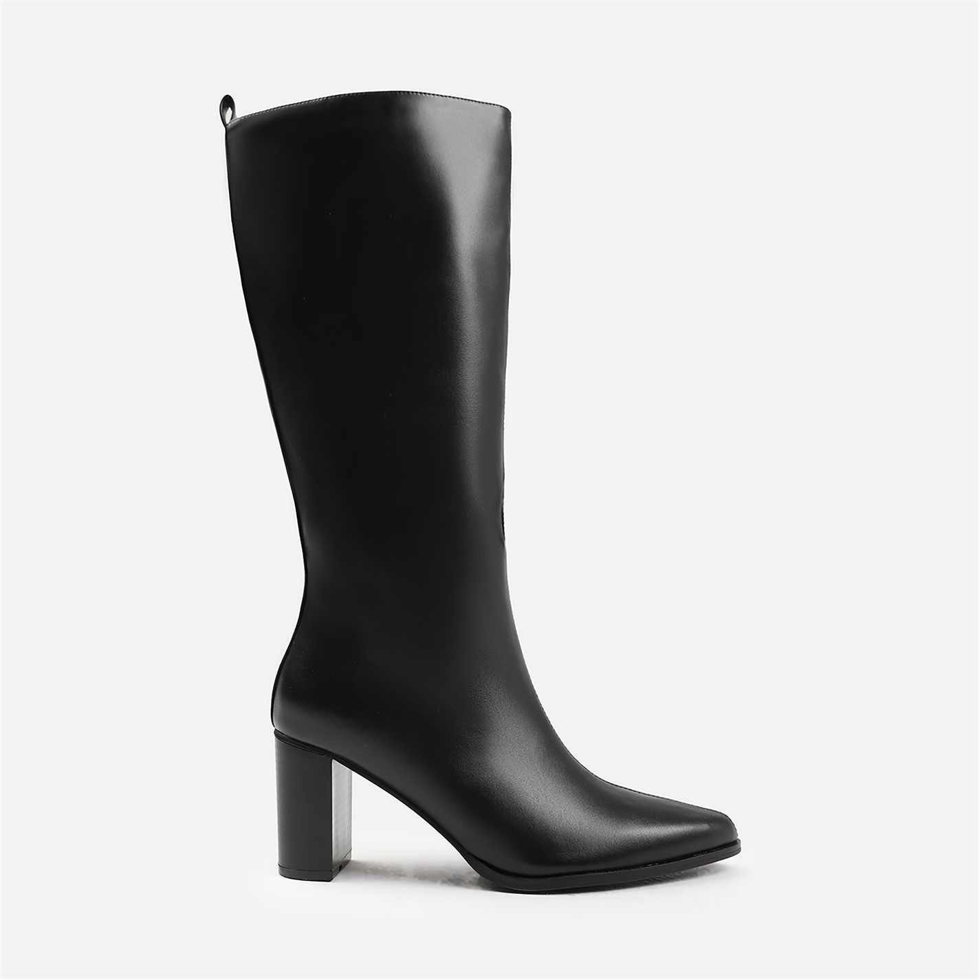 Where’s That From Elder Block Heel Knee High Boots With Side Zip In - 3