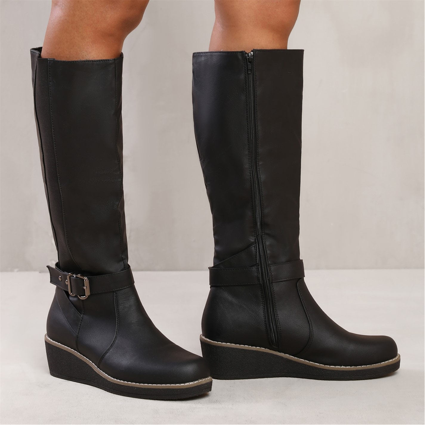 Where’s That From Ayleen Knee High Boots In Black - 2