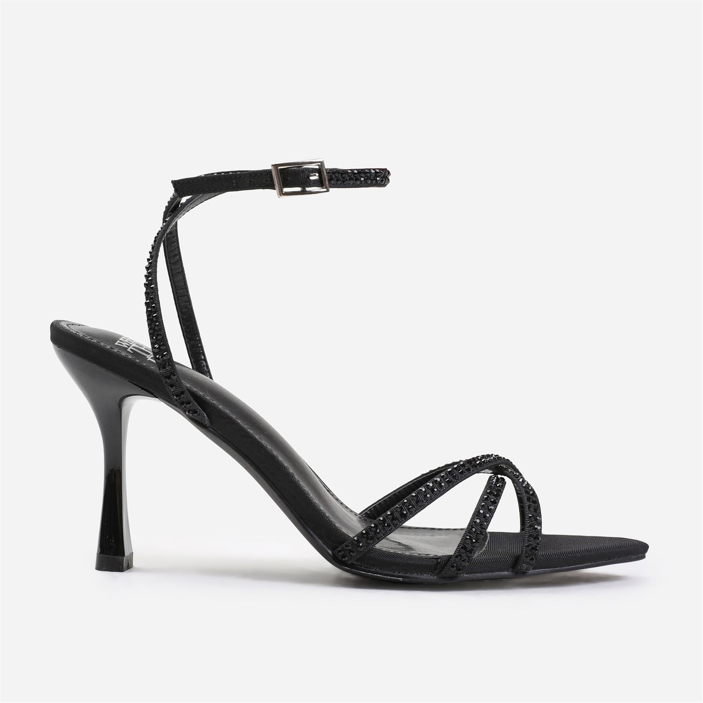 Where’s That From Eben Cross Over Strap With Gem Detailing Heels In - 3