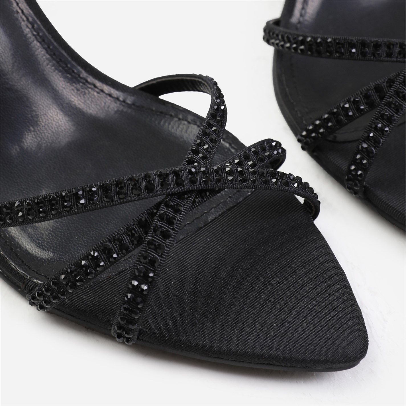 Where’s That From Eben Cross Over Strap With Gem Detailing Heels In - 4