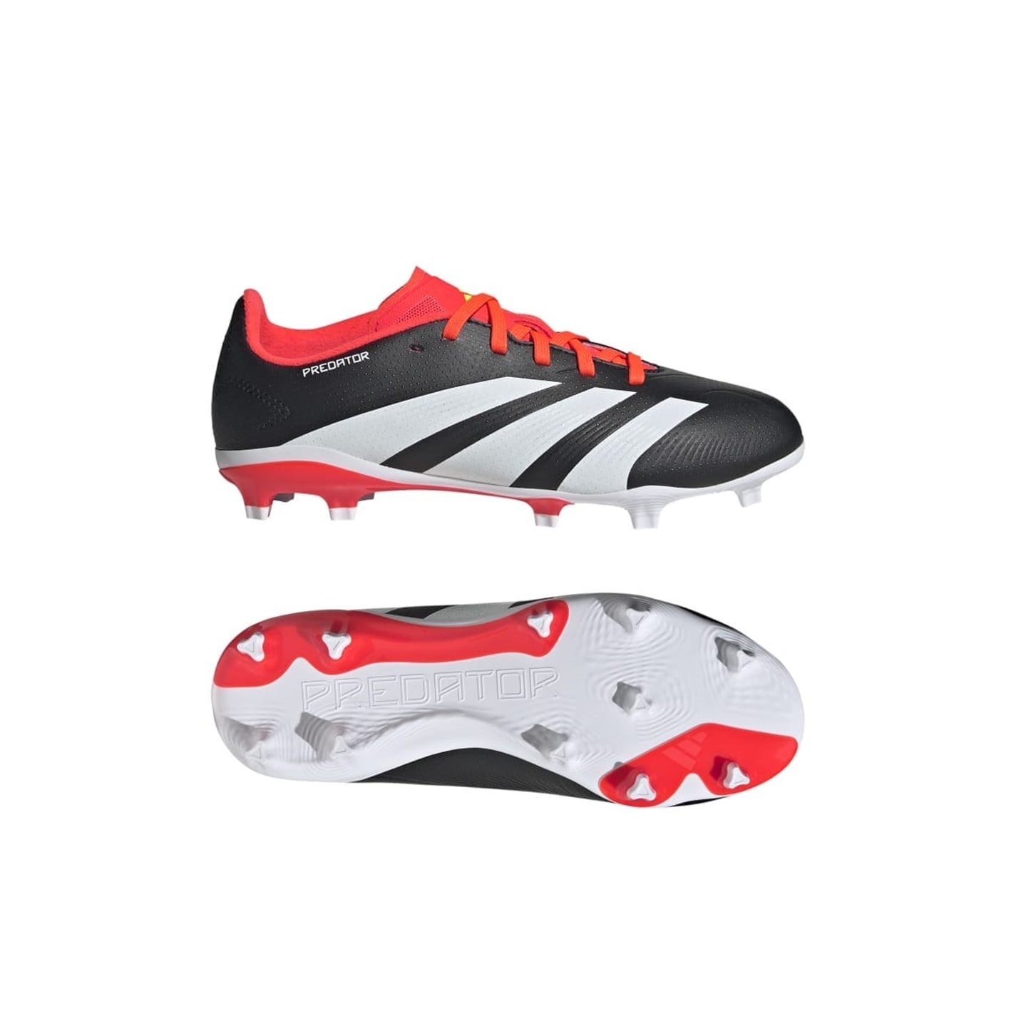 Kopačky adidas Black-White 9895622 Predator League Firm Ground Football Boots - 10