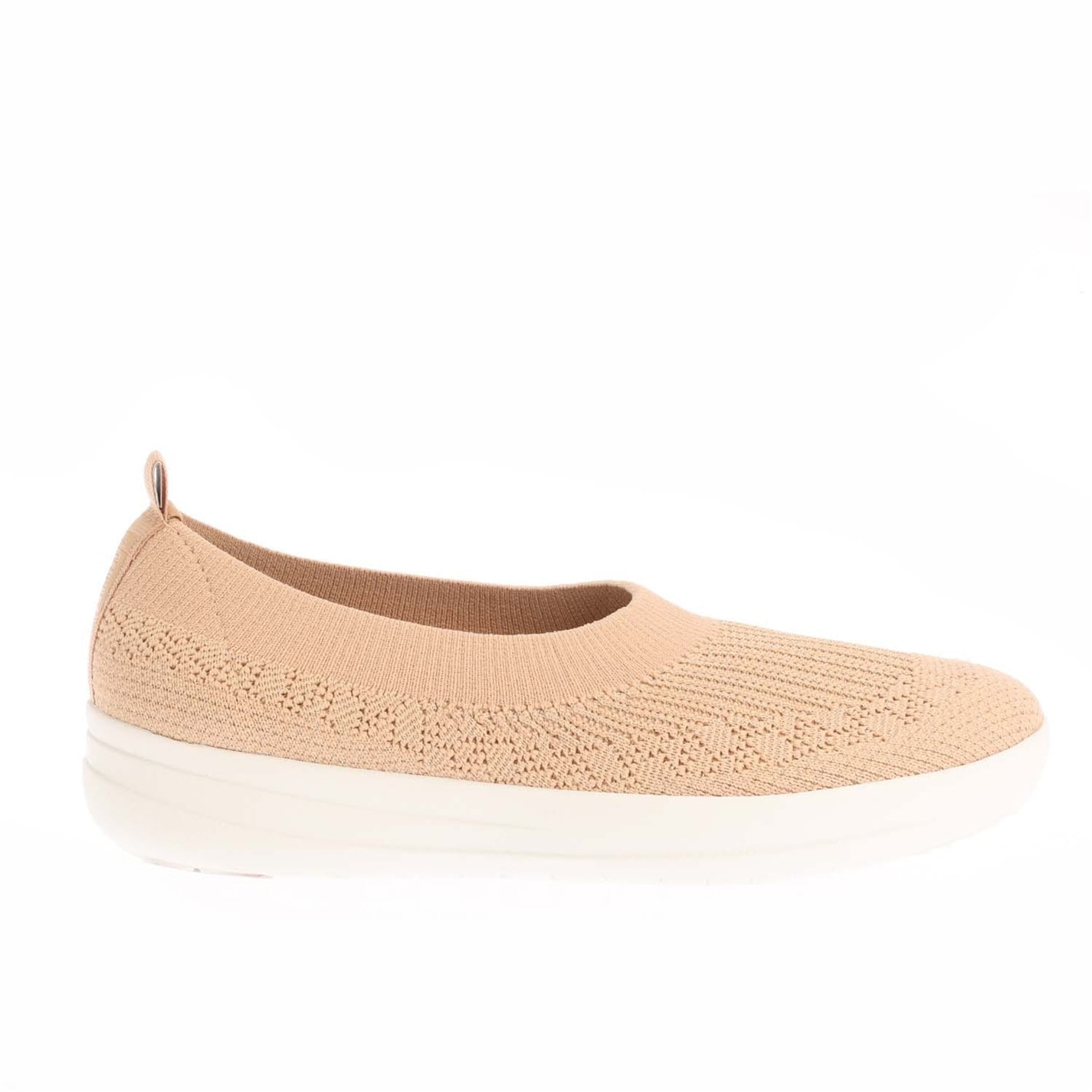 FitFlop Tan 261609 Uberknit Slip On Ballet Pumps - 1