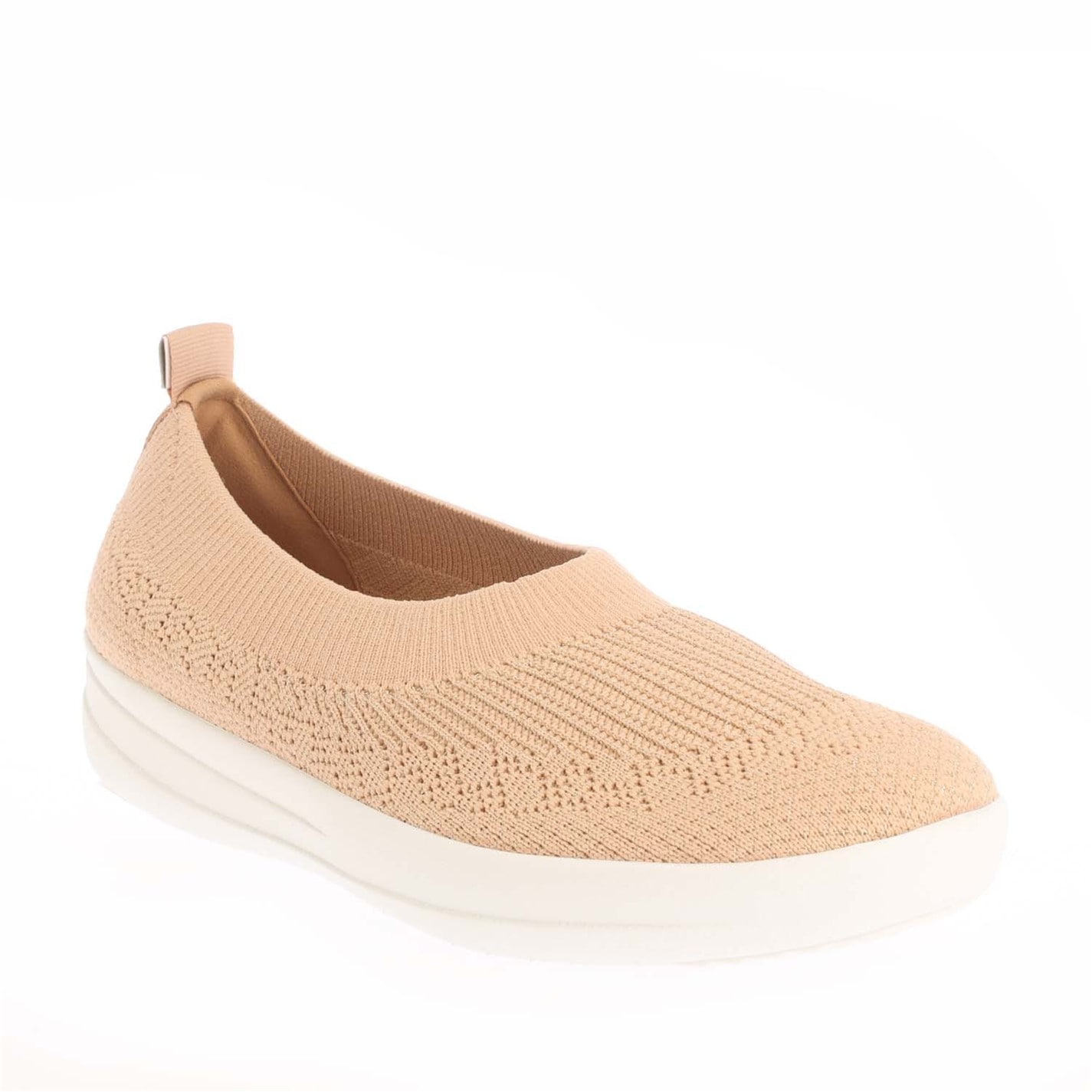 FitFlop Tan 261609 Uberknit Slip On Ballet Pumps - 2
