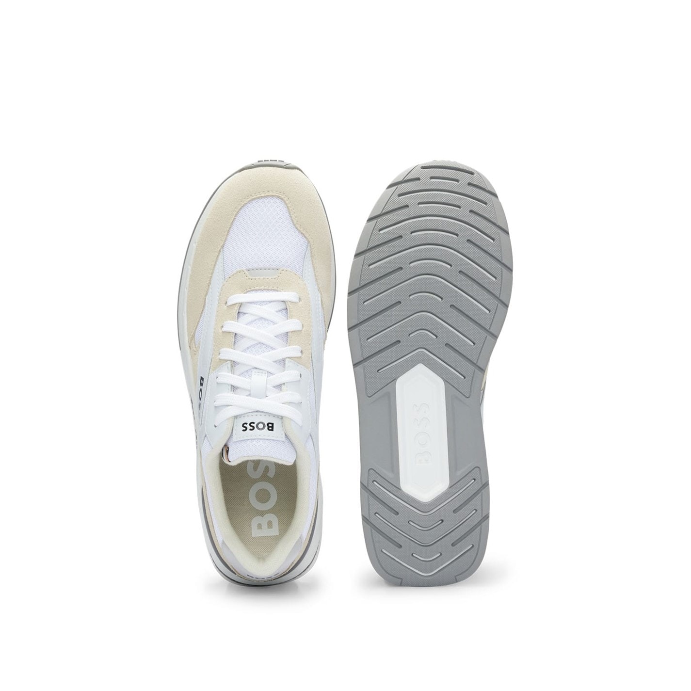 Tenisky Boss White 9886646 Kurt Running Trainers - 4