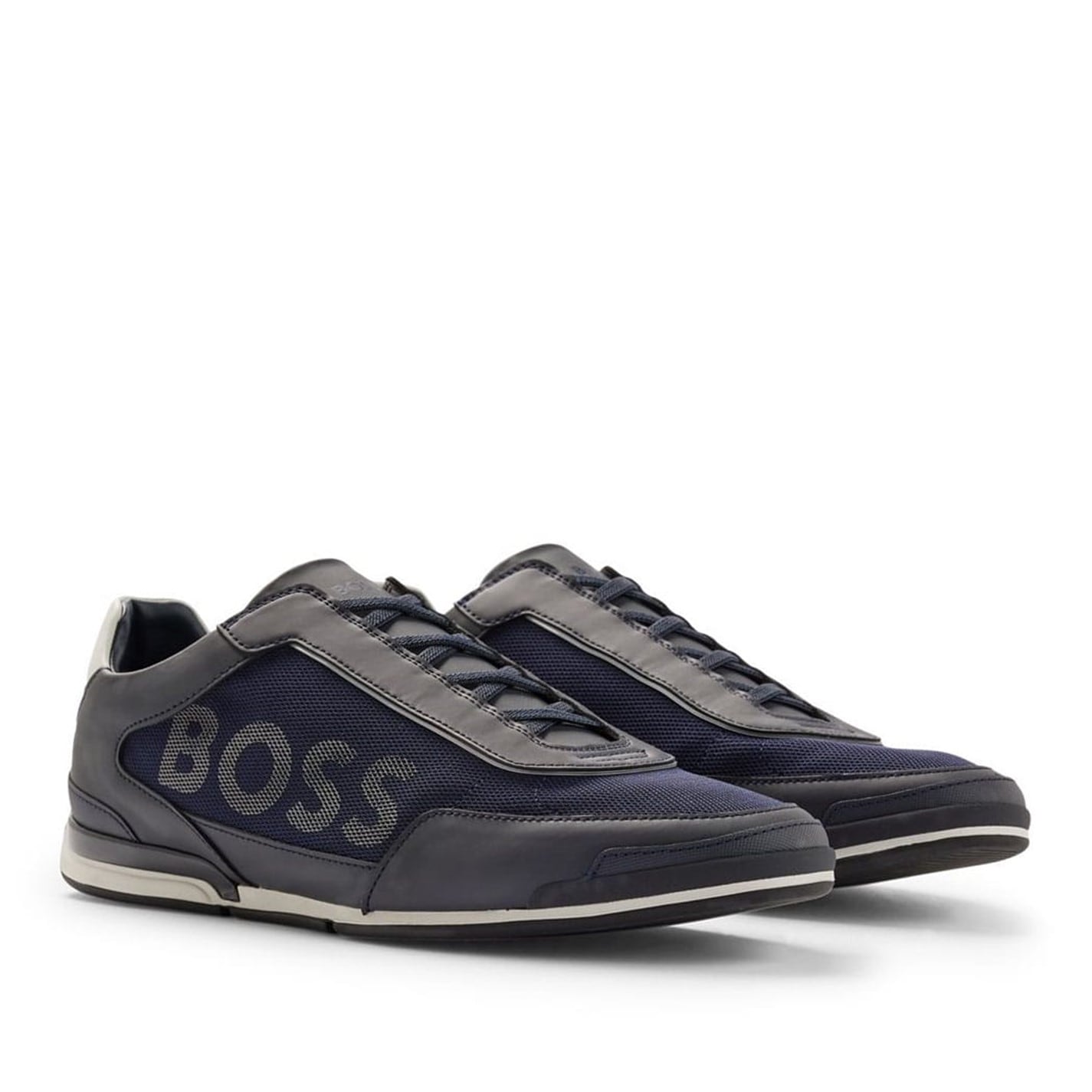Tenisky Boss Dark Blue 3162555 Saturn Slip On Trainers - 2