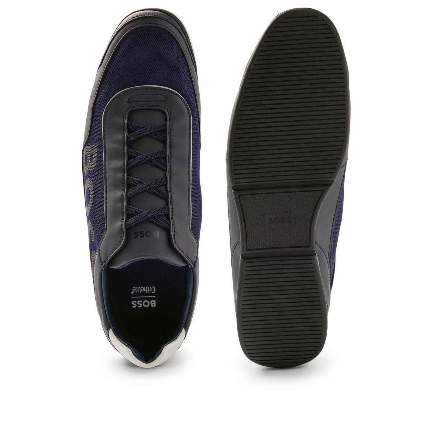 Tenisky Boss Dark Blue 3162555 Saturn Slip On Trainers - 3