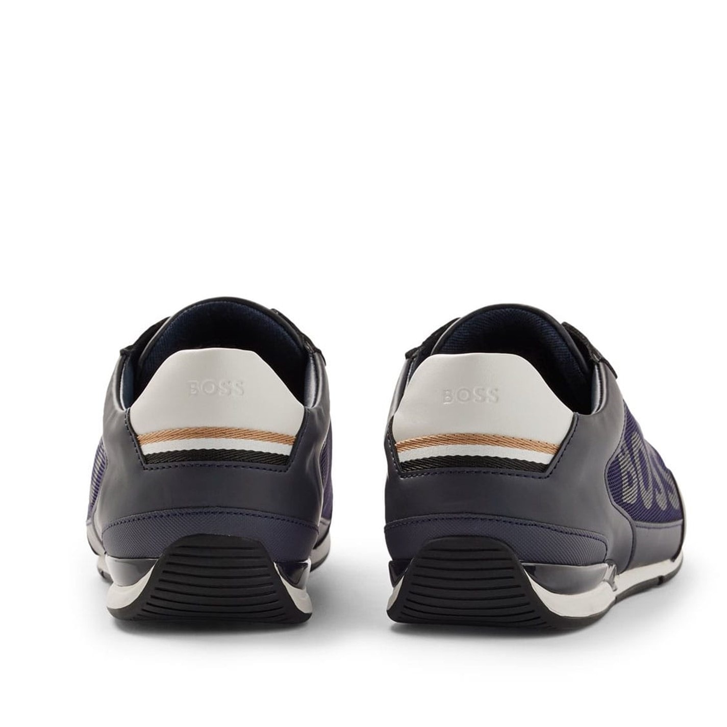 Tenisky Boss Dark Blue 3162555 Saturn Slip On Trainers - 4