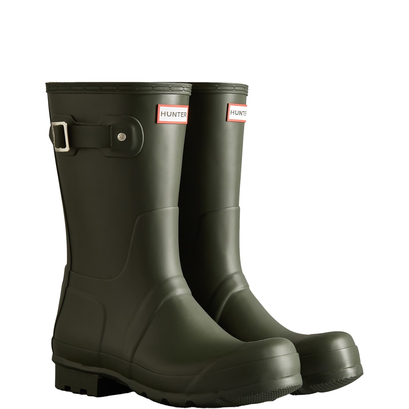 Gumáky Hunter Dark Olive 8670413 Original Short Wellington Boots - 2