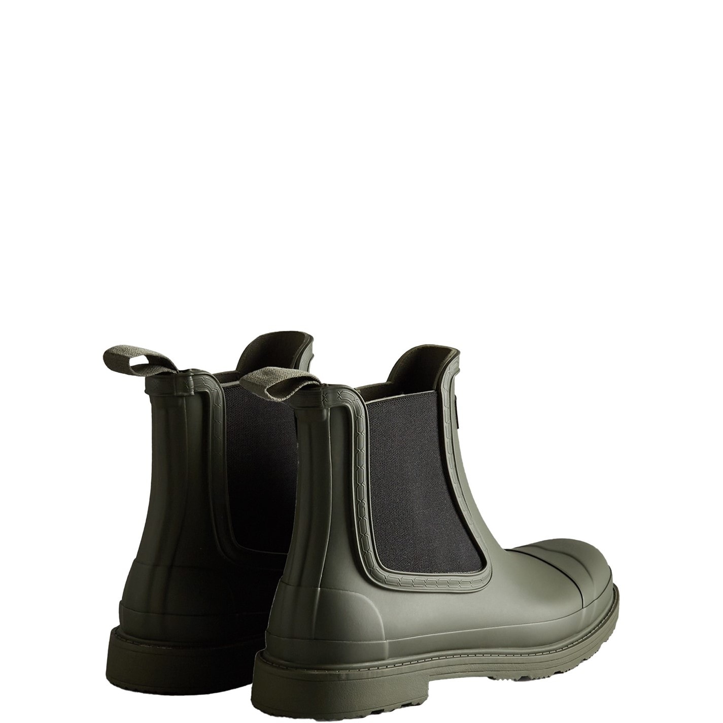 Gumáky Hunter Dark Olive 7386037 Commando Chelsea Boots - 3