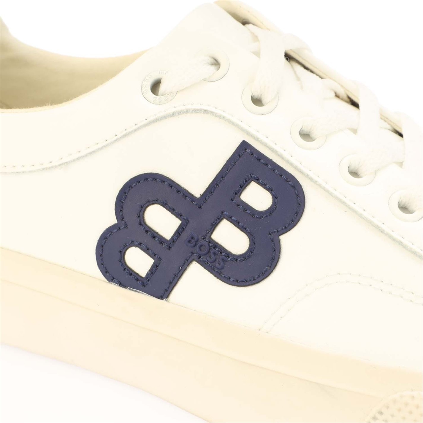 Tenisky Boss White 5034570 Aiden Tenn Flbb 10232547 01 Low-Top Trainers Mens - 5