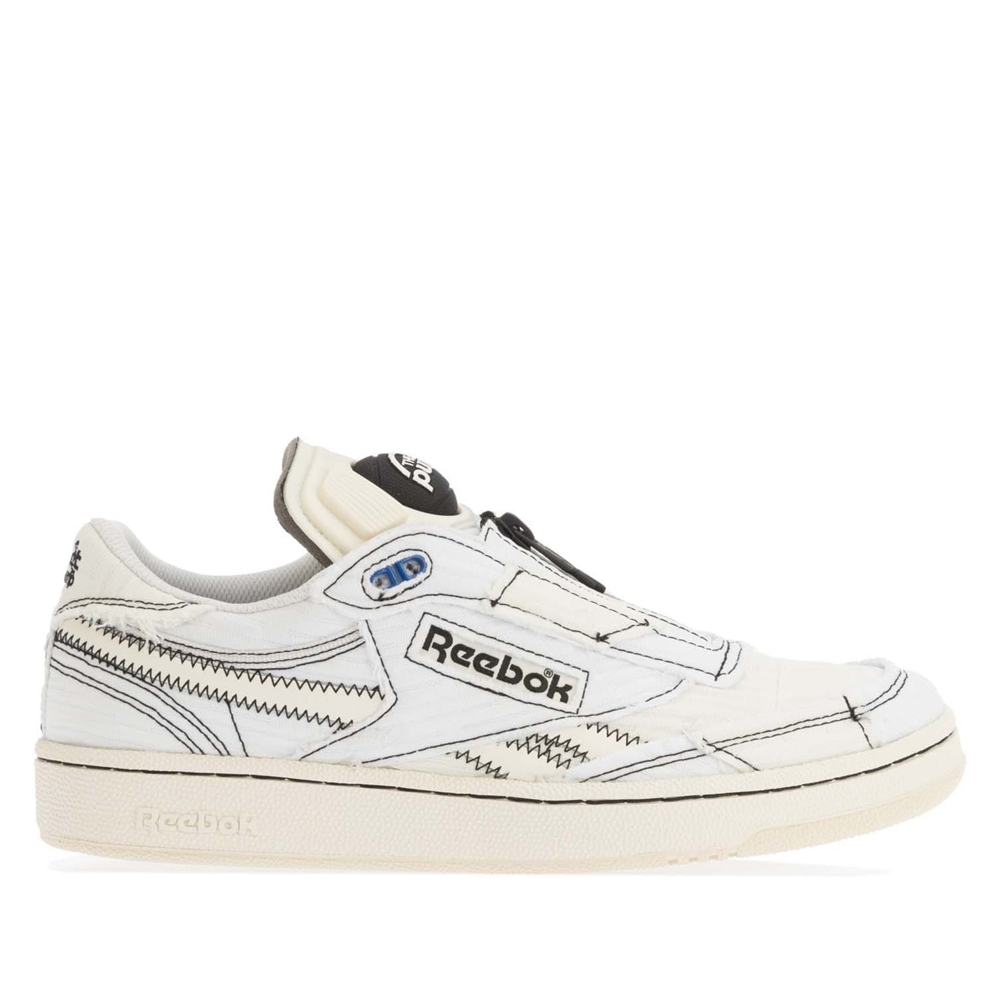 Tenisky Reebok White Black 1463066 Club C 85 Pump Shoes - 1