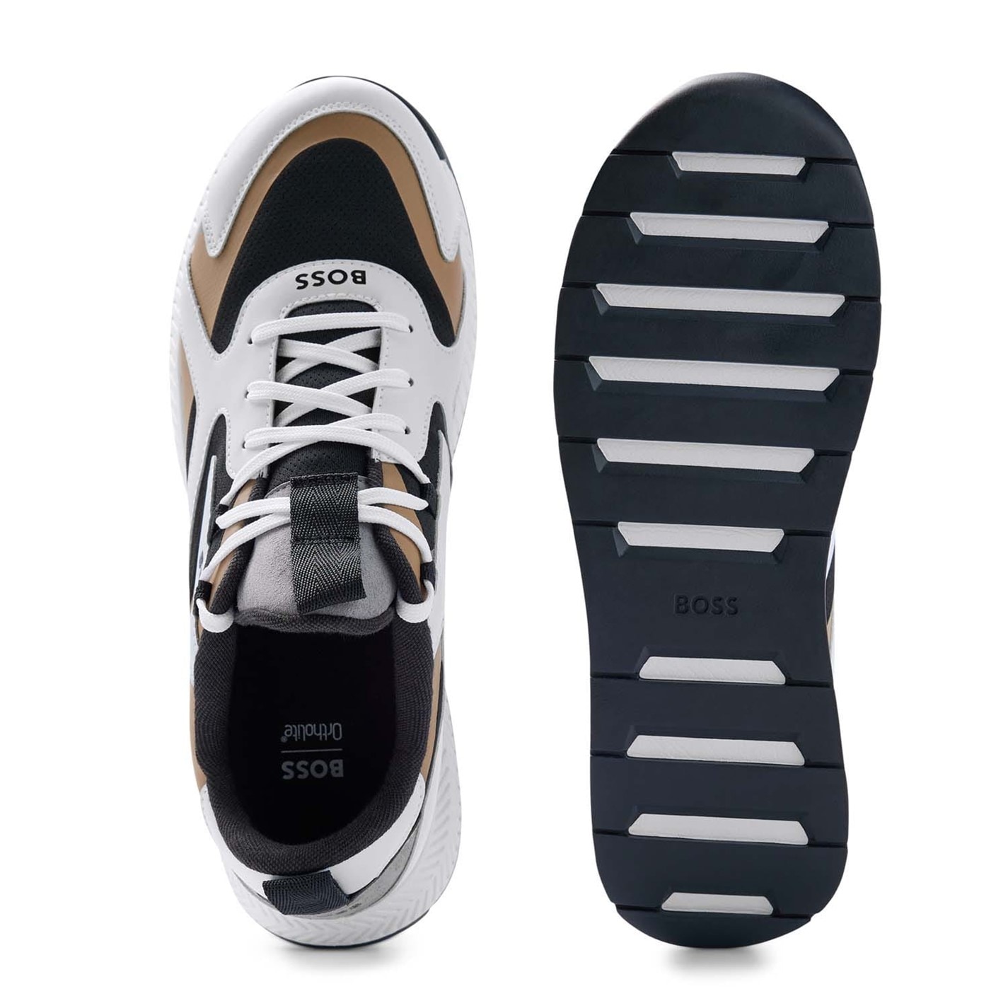 Tenisky Boss Beige 3615324 Titanium Running Trainers - 5