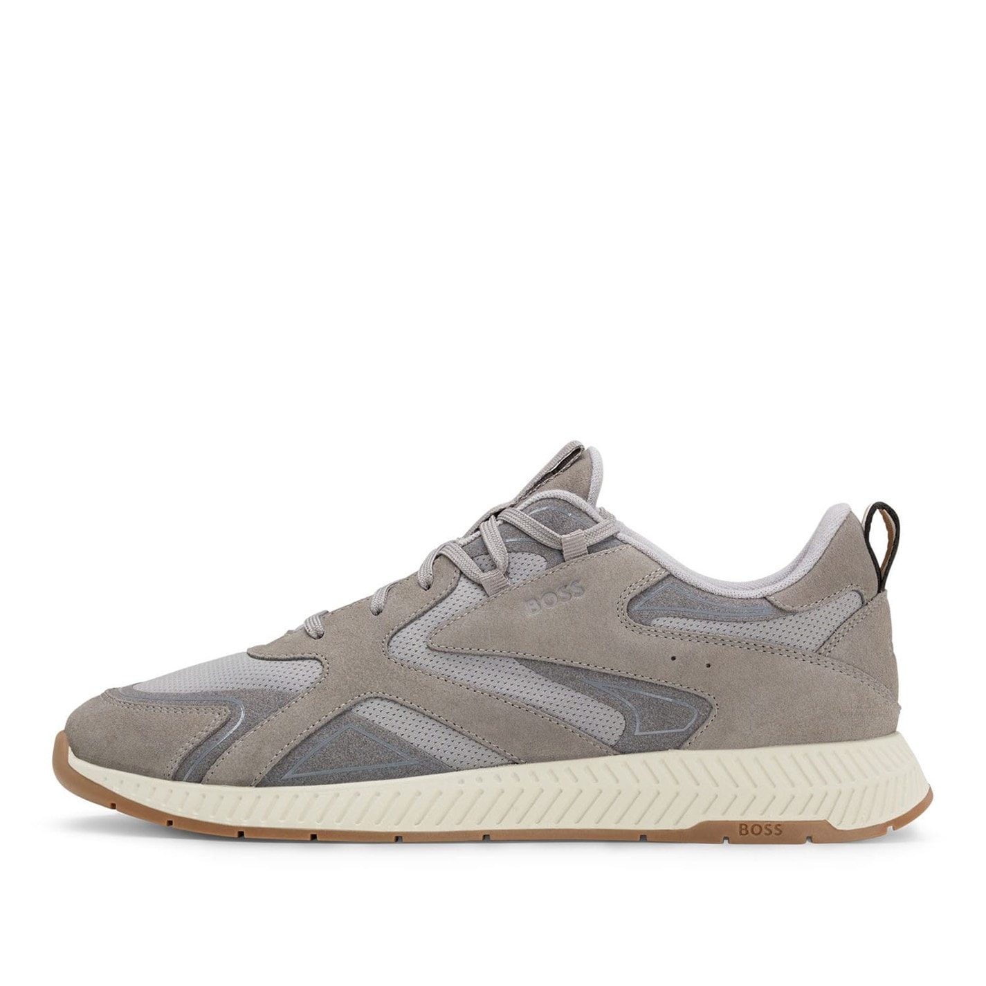 Tenisky Boss Grey 3161413 Titanium Runn Sdly 10214574 01 Low-Top Trainers Mens - 3