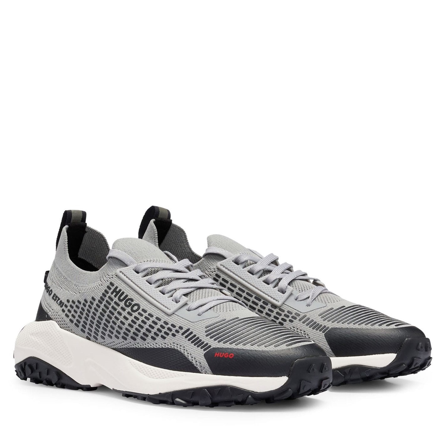 Tenisky Hugo Grey 8167849 Cyrus Runn Knpu 10249921 01 Low-Top Trainers Mens - 2