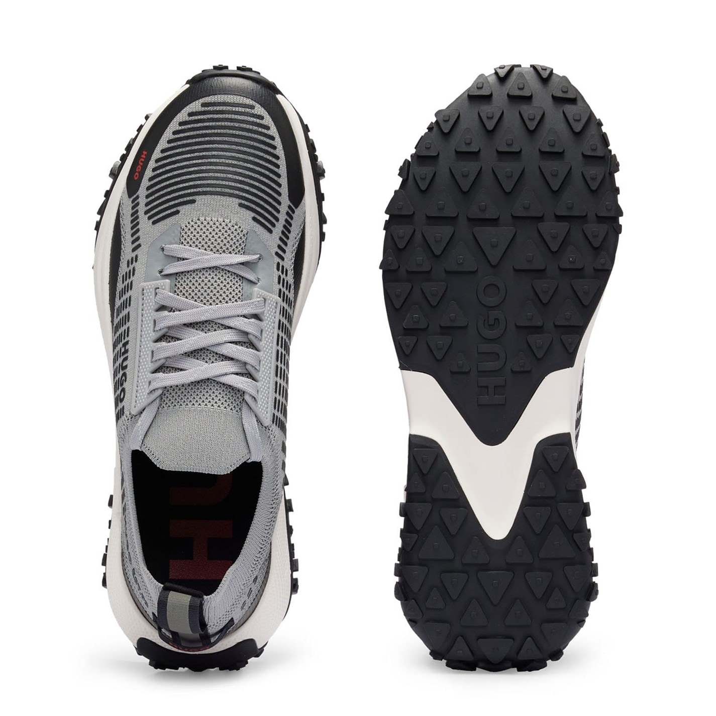 Tenisky Hugo Grey 8167849 Cyrus Runn Knpu 10249921 01 Low-Top Trainers Mens - 4
