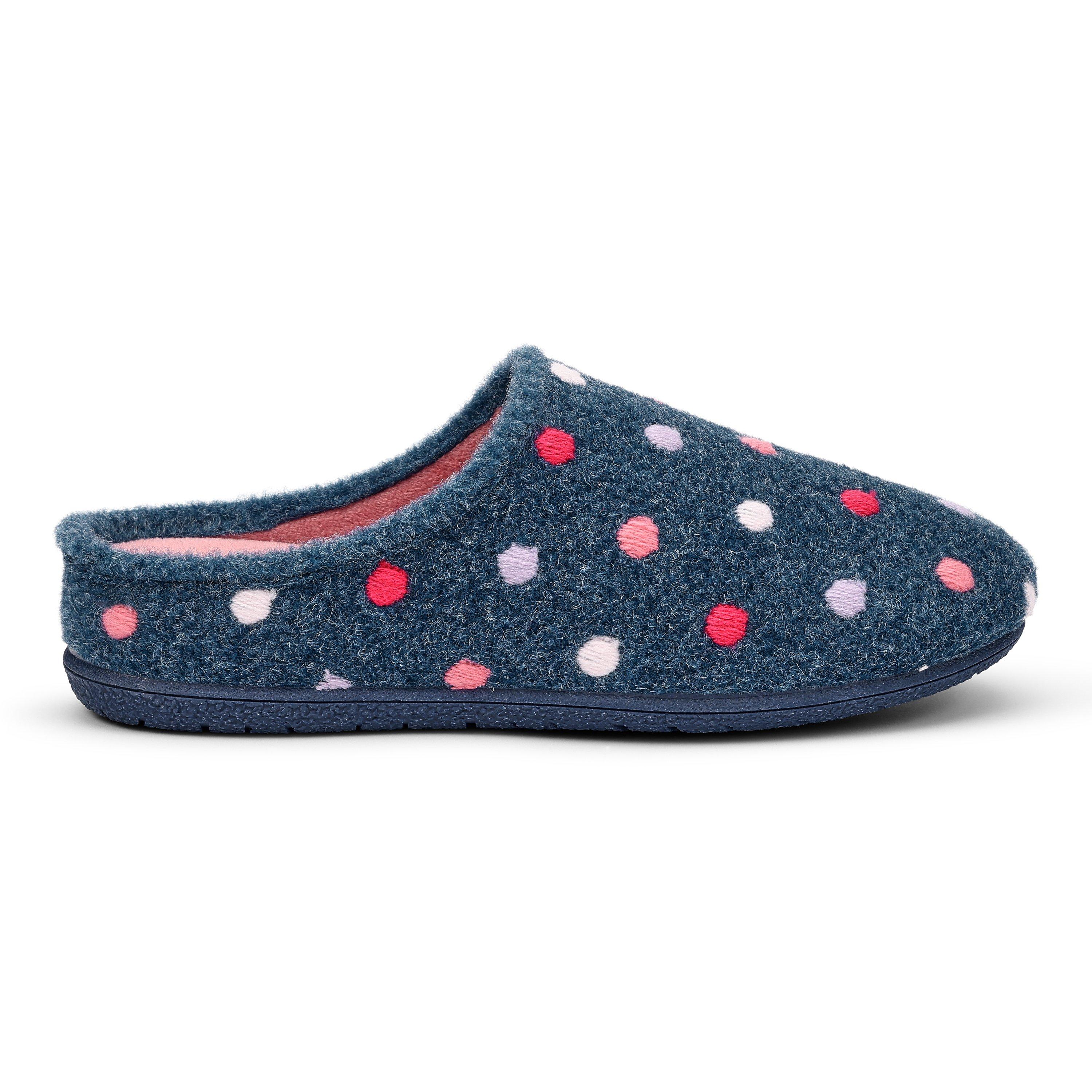 Hotter Aquatic Blue Mu 4542462 Dotty Slippers - 1