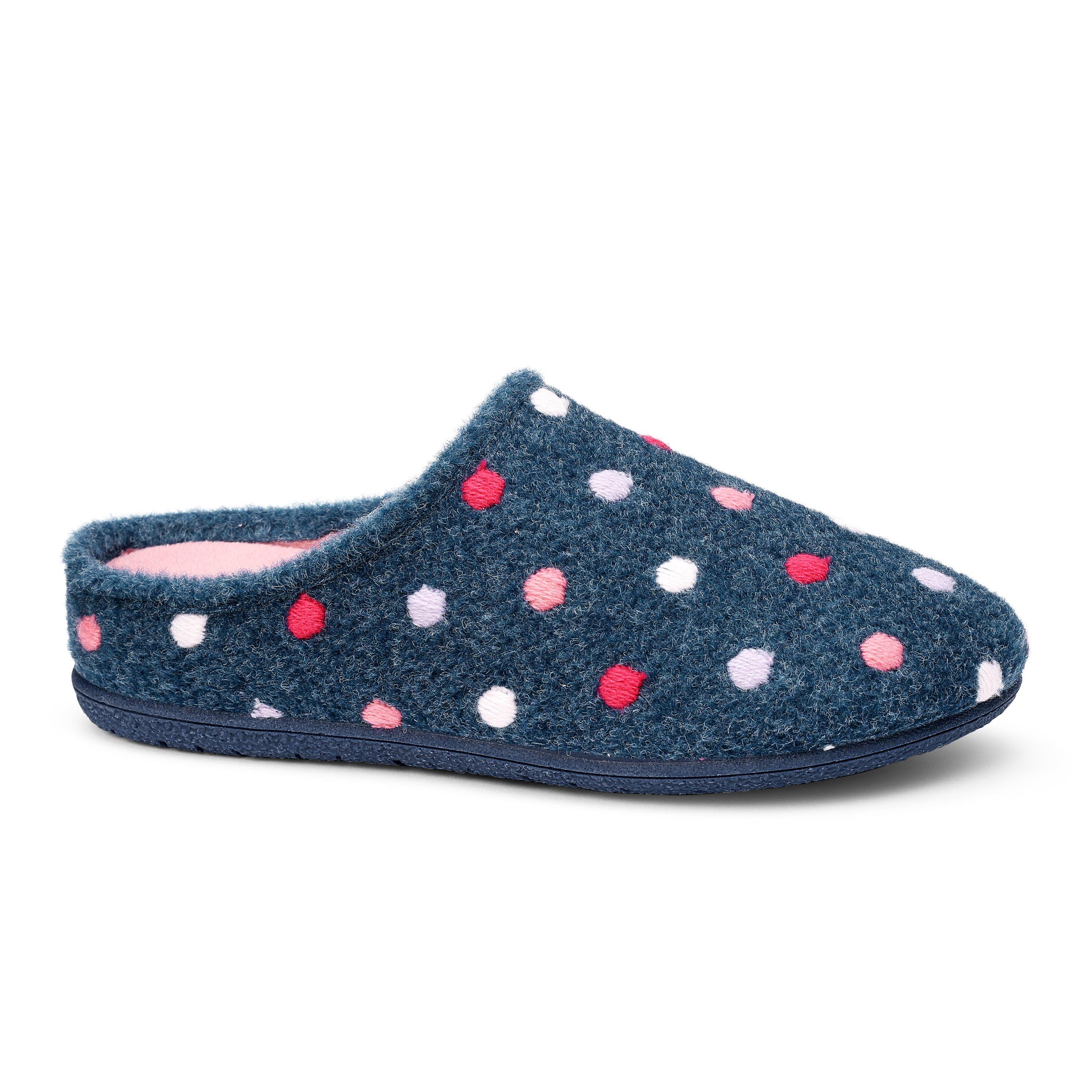 Hotter Aquatic Blue Mu 4542462 Dotty Slippers - 1