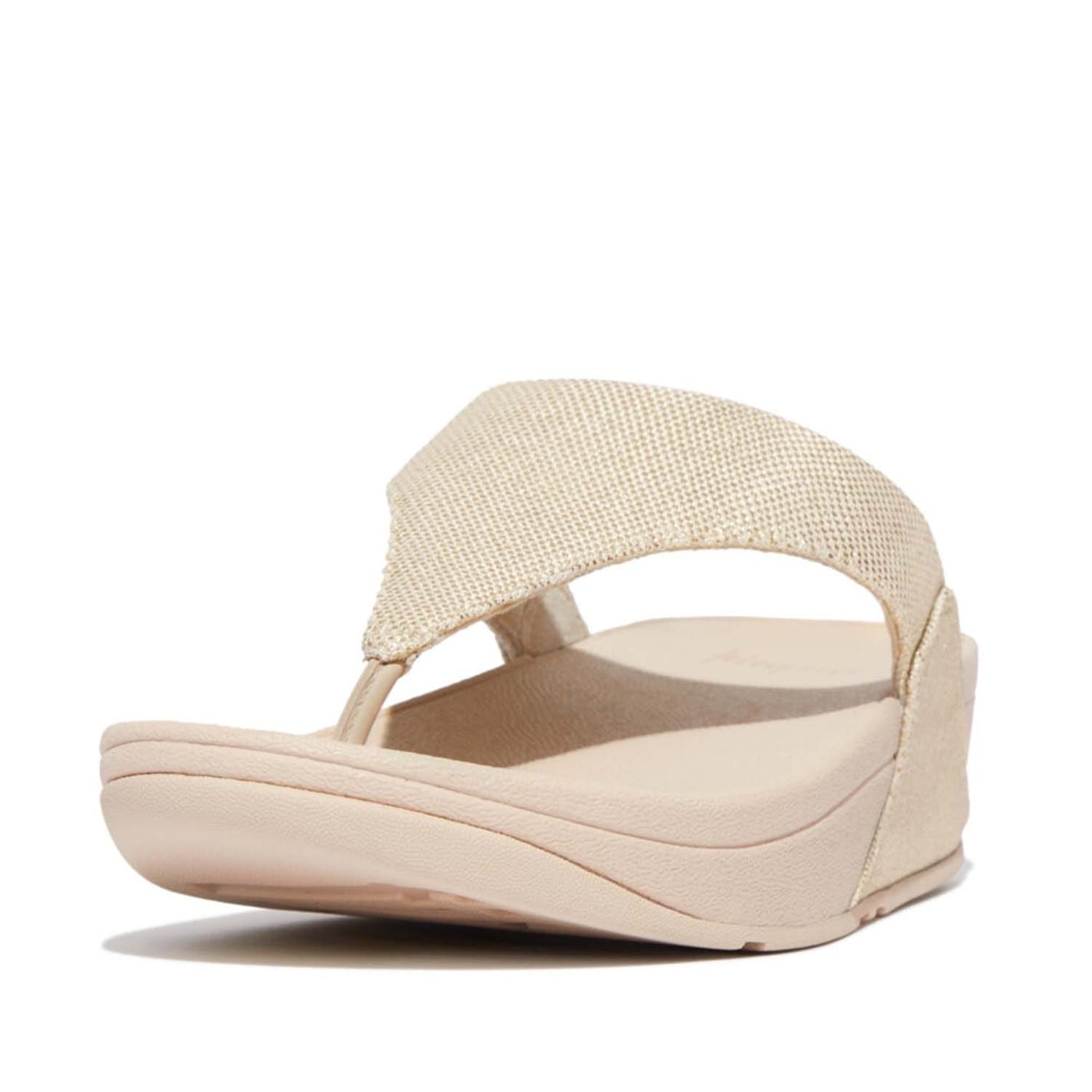 Fitflop Beige 8213682 Lulu Coated Canvas Toe-Post Sandals - 2