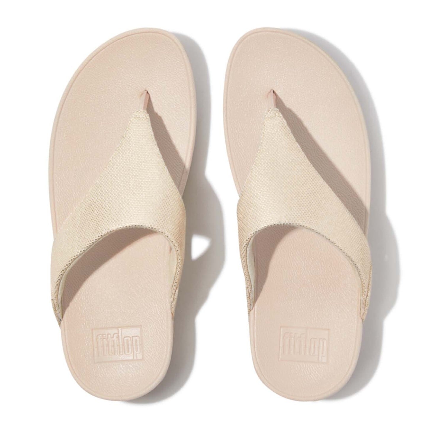 Fitflop Beige 8213682 Lulu Coated Canvas Toe-Post Sandals - 3