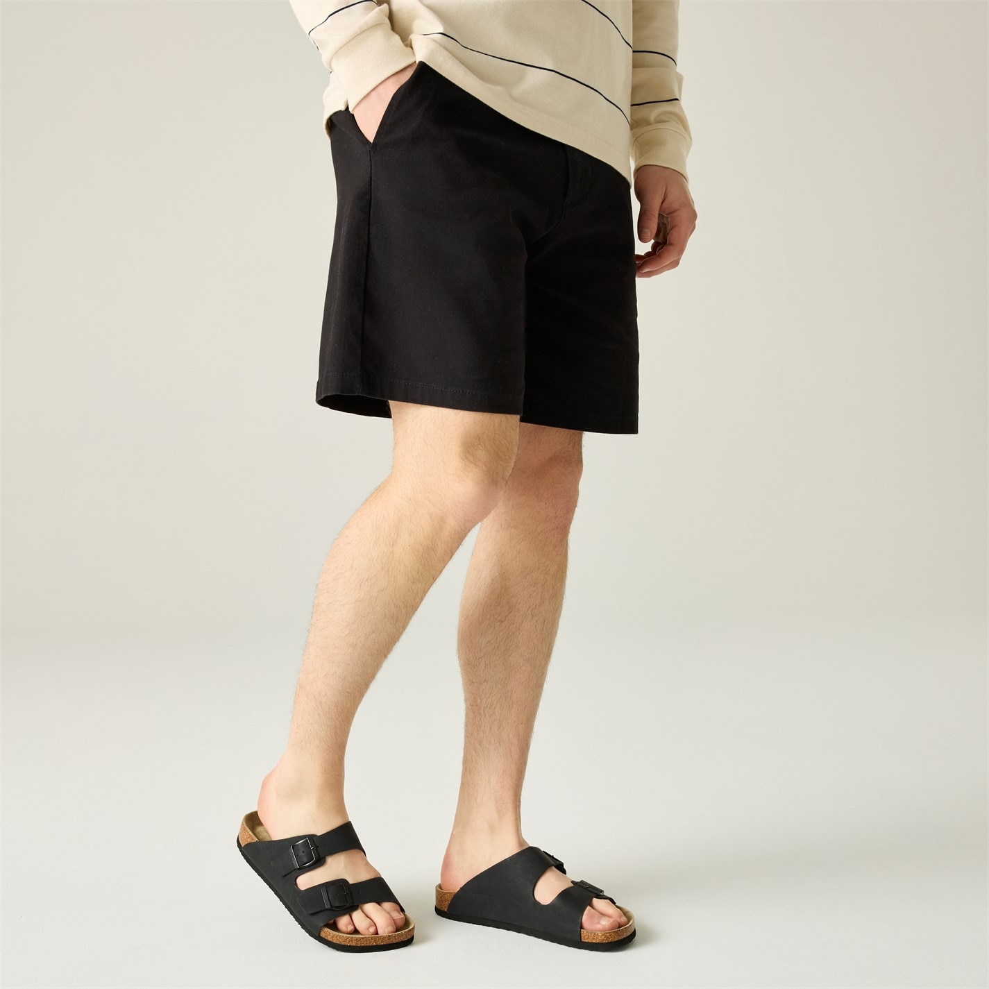 Nohavice Regatta Black 2948097 Mens Asby Cushioned Sandals - 1