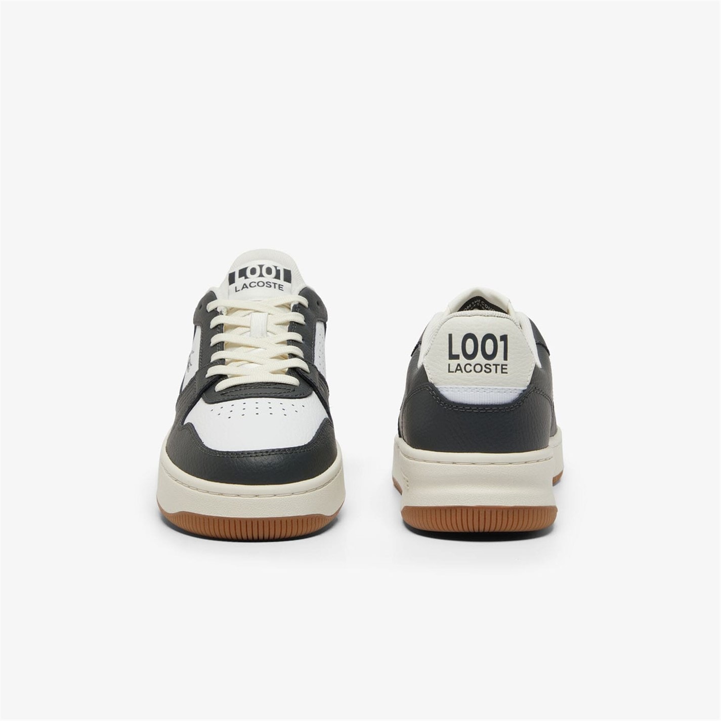 Tenisky Lacoste Grey 9598757 L001 Set Leather Trainers - 4