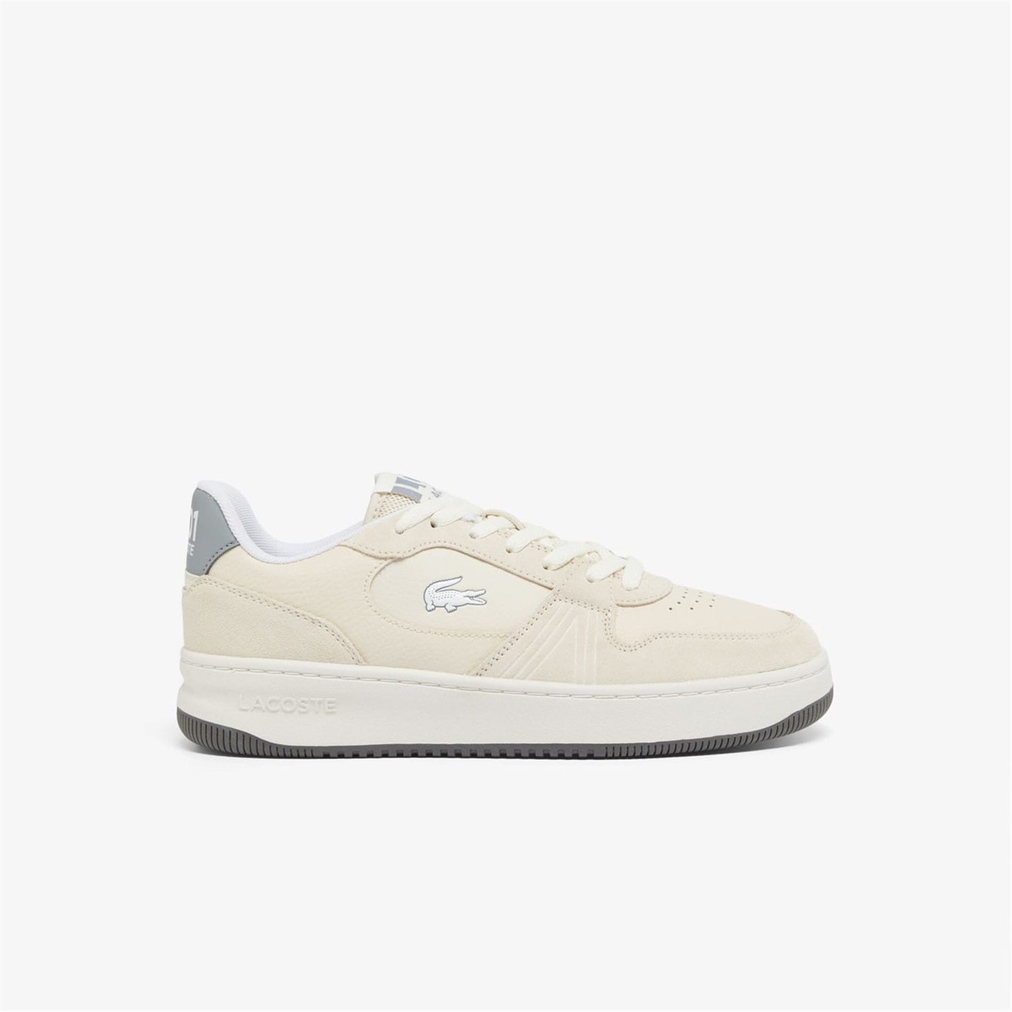 Tenisky Lacoste White Grey 281543 L001 Set Suede Trainers - 1