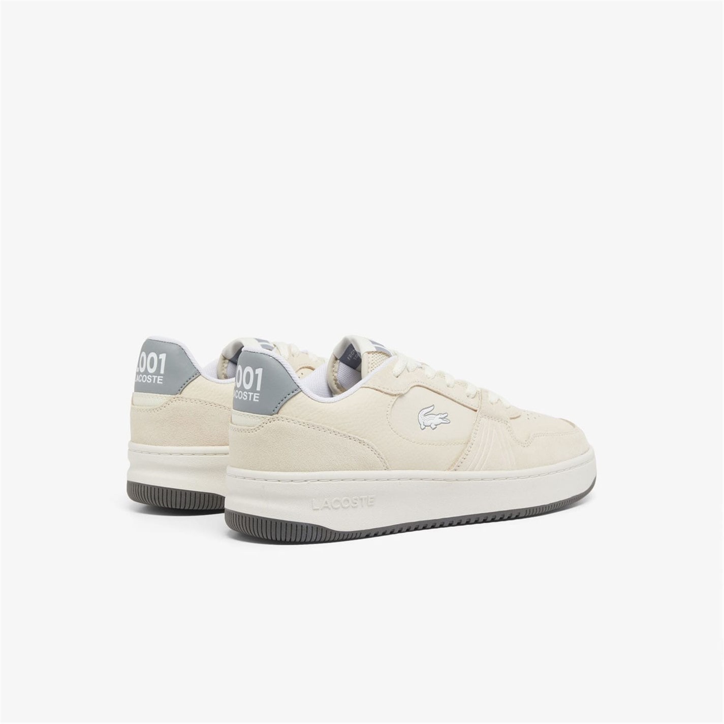 Tenisky Lacoste White Grey 281543 L001 Set Suede Trainers - 2
