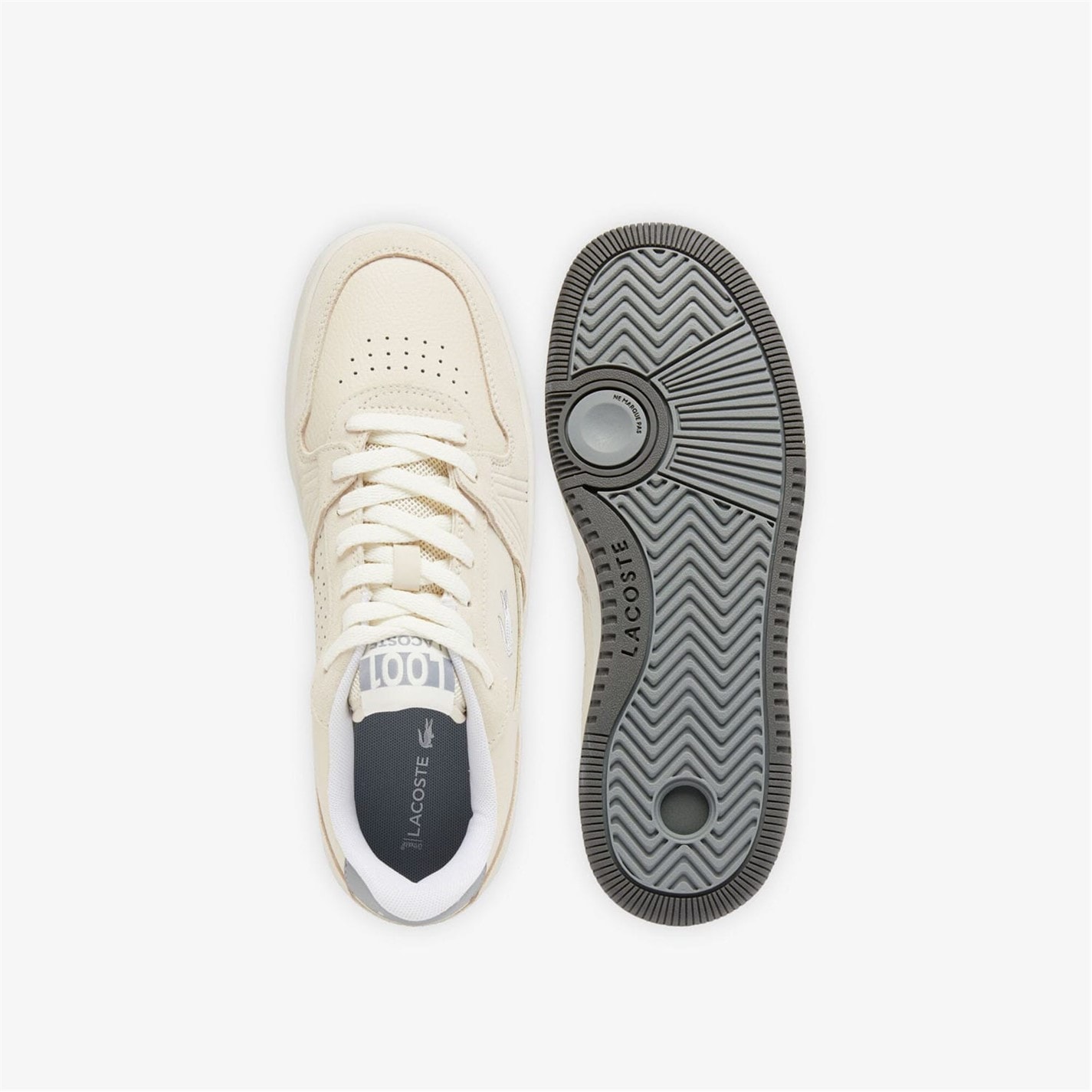 Tenisky Lacoste White Grey 281543 L001 Set Suede Trainers - 4