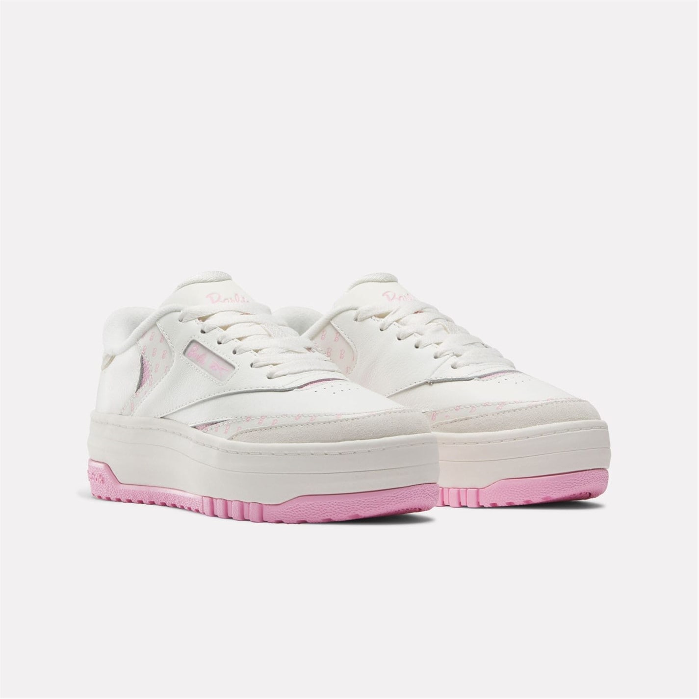 Tenisky Reebok White pink 5364734 X Barbie Club C Trainers - 2