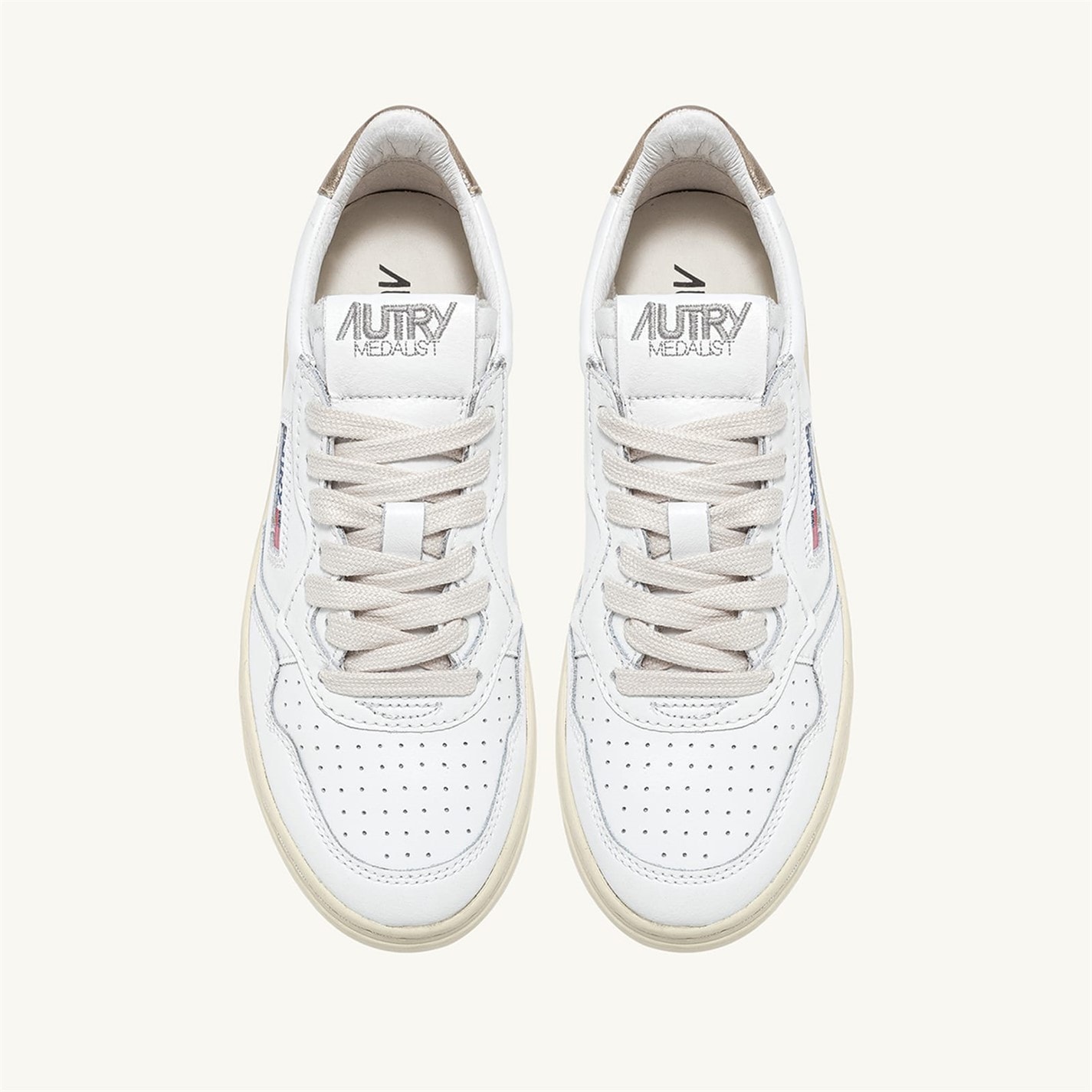 Tenisky Autry White gold 6724593 Medalist Leather Court Trainers - 5