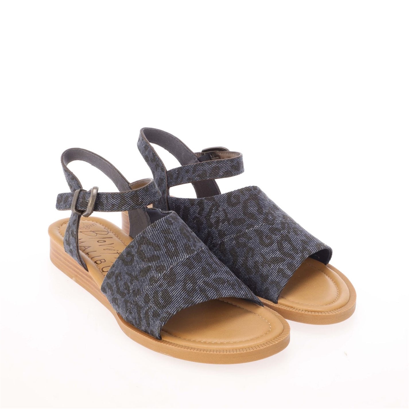 Blowfish Malibu Denim 1495368 Ardice Leopard Print Sandals - 1