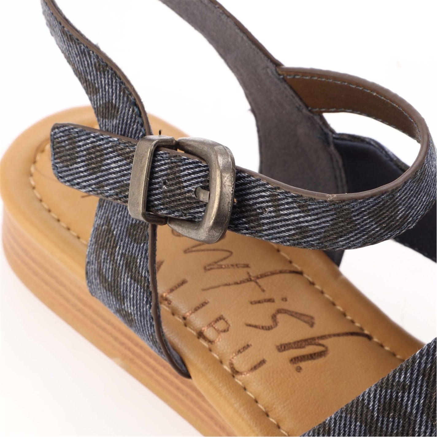 Blowfish Malibu Denim 1495368 Ardice Leopard Print Sandals - 4