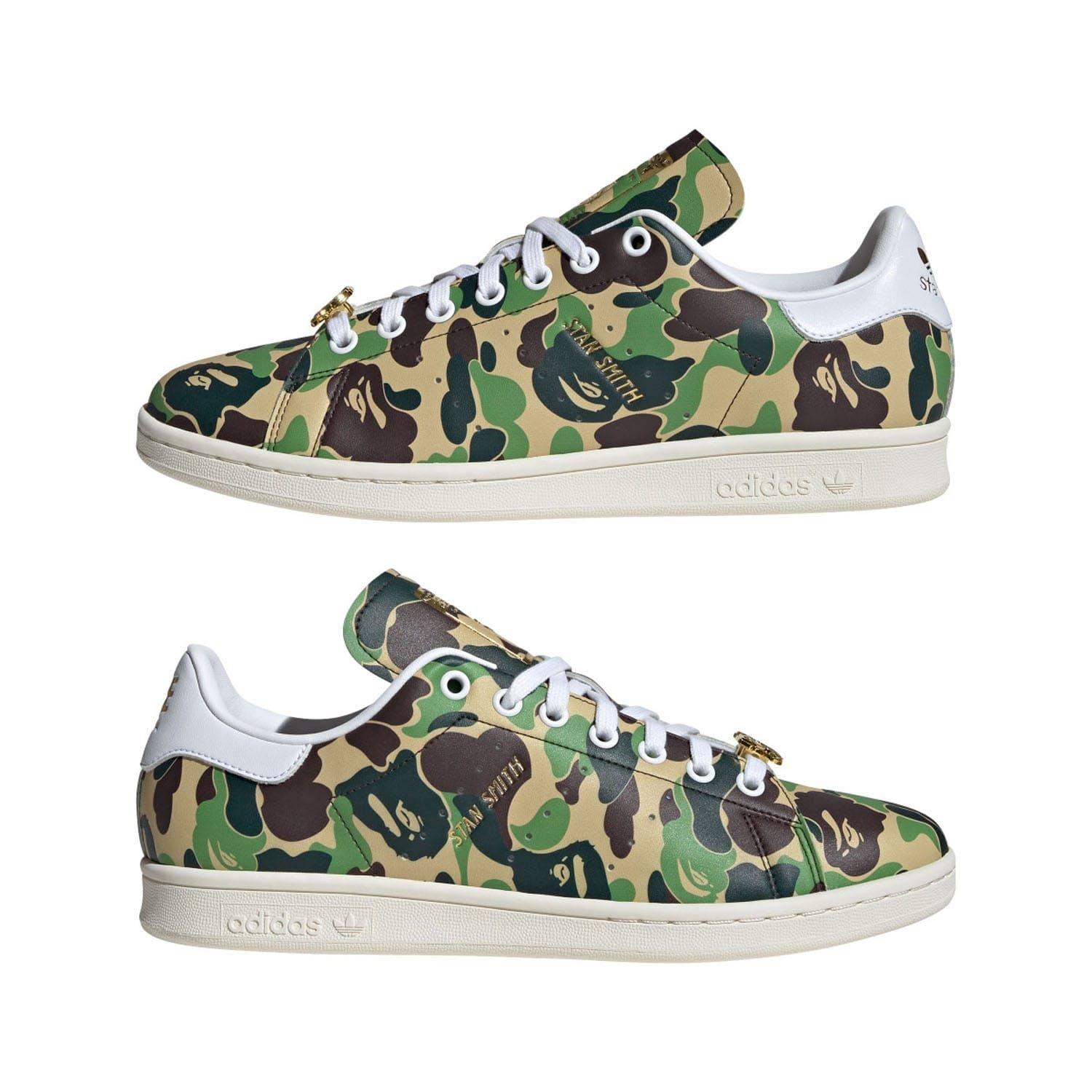 Tenisky adidas Originals White 376641 Bape Stan Smith Shoes - 7