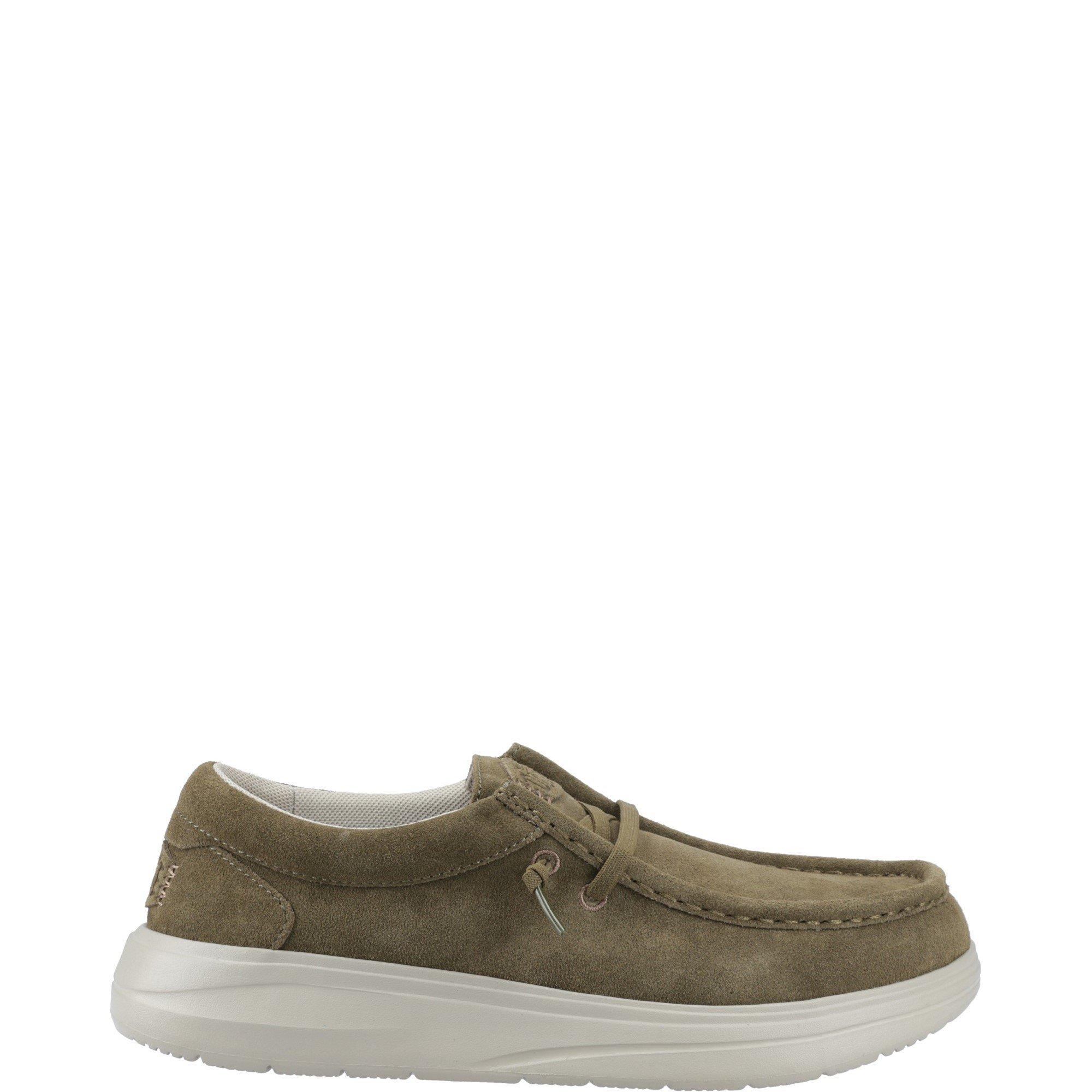 Tenisky HEYDUDE Dark Olive 8499450 Wally X Suede Shoes - 1