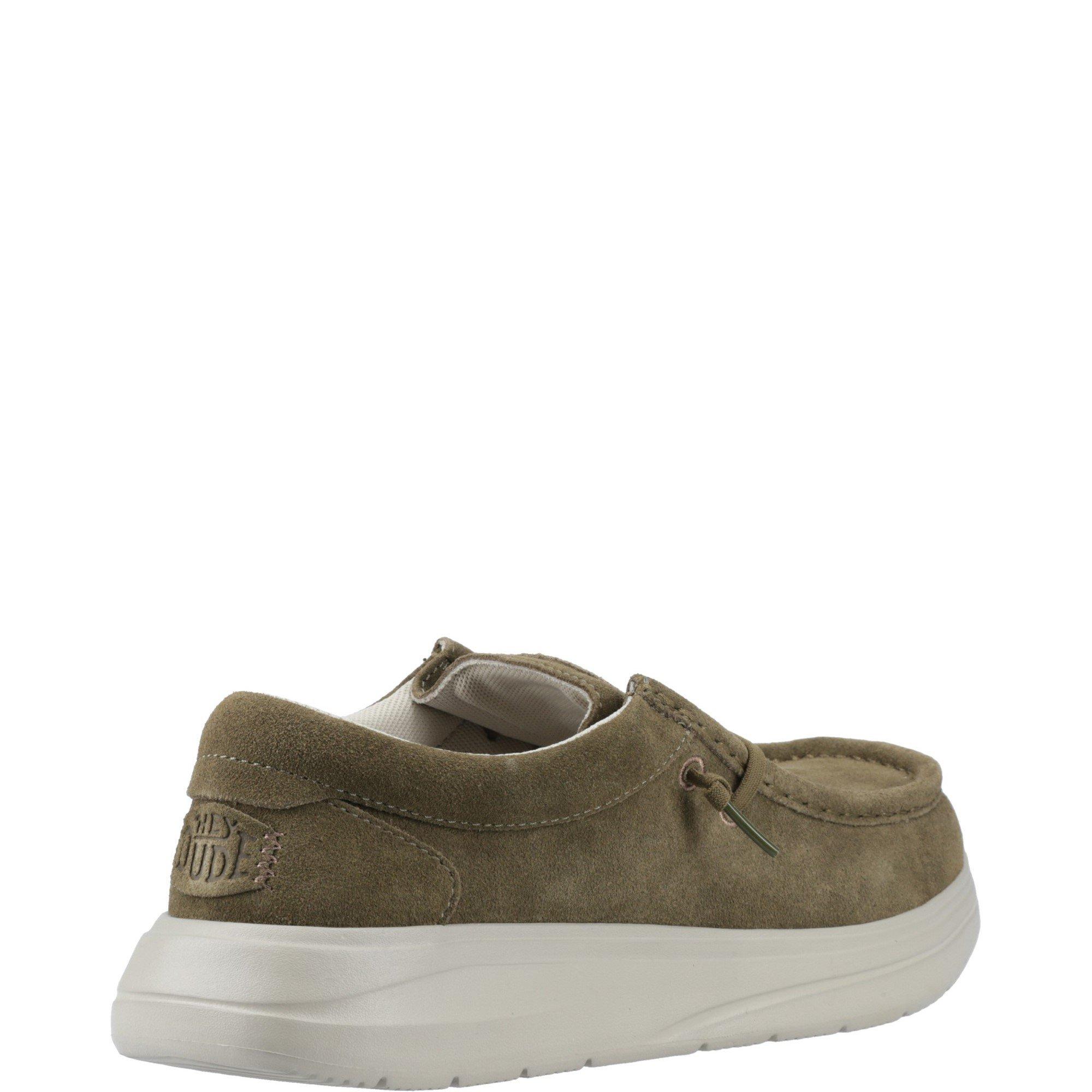 Tenisky HEYDUDE Dark Olive 8499450 Wally X Suede Shoes - 3