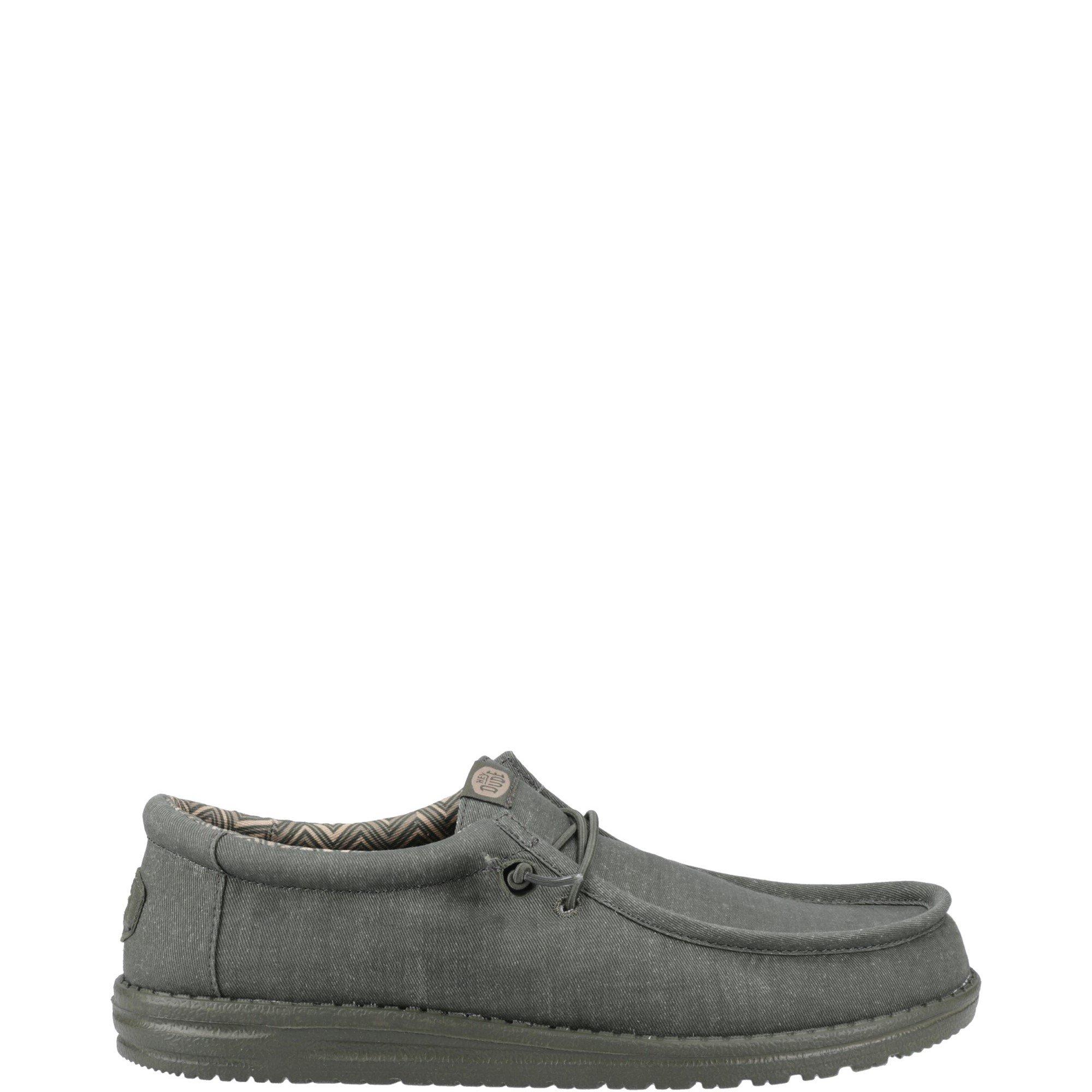 Tenisky HEYDUDE Green 1184573 Wally Stretch Canvas Shoes - 1