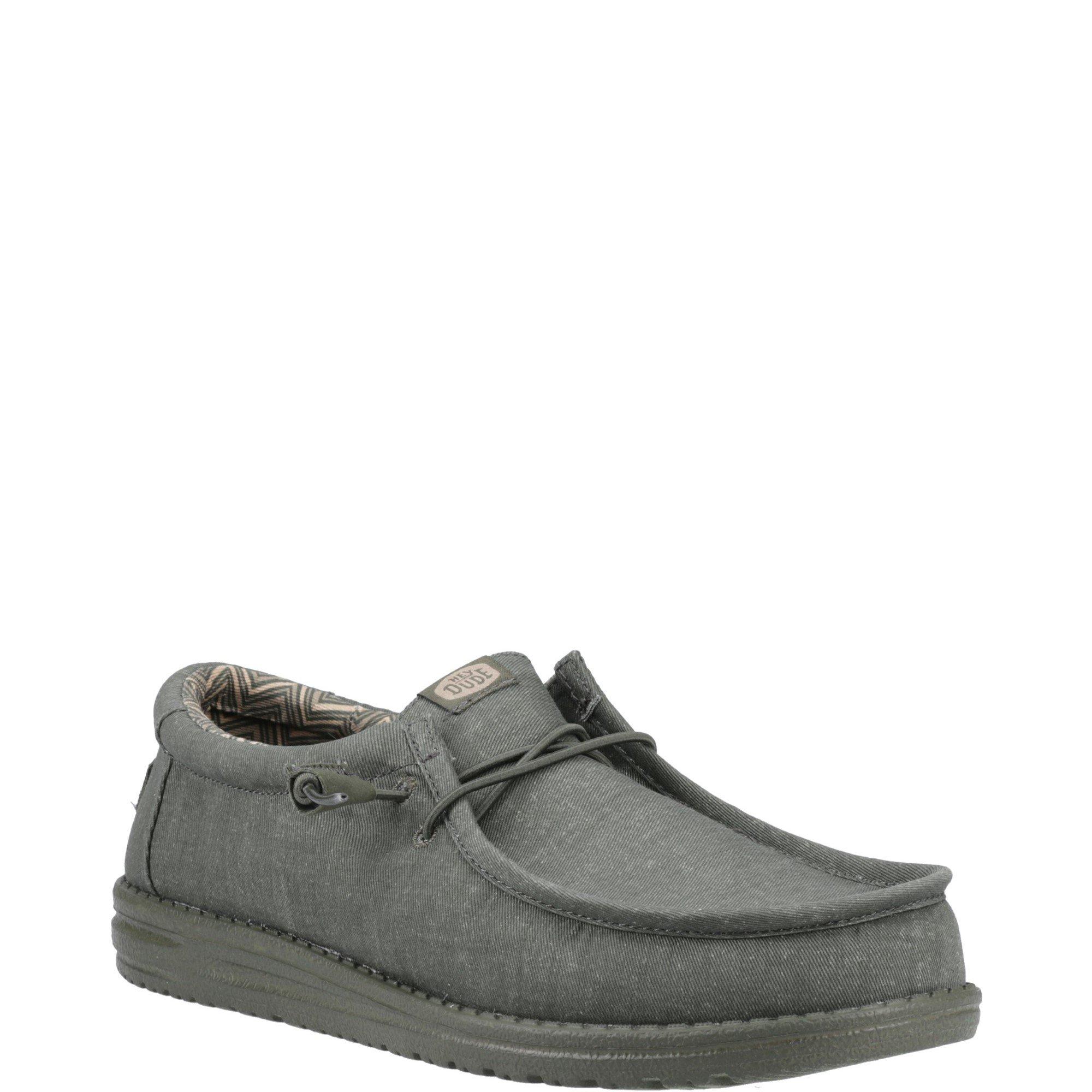 Tenisky HEYDUDE Green 1184573 Wally Stretch Canvas Shoes - 2